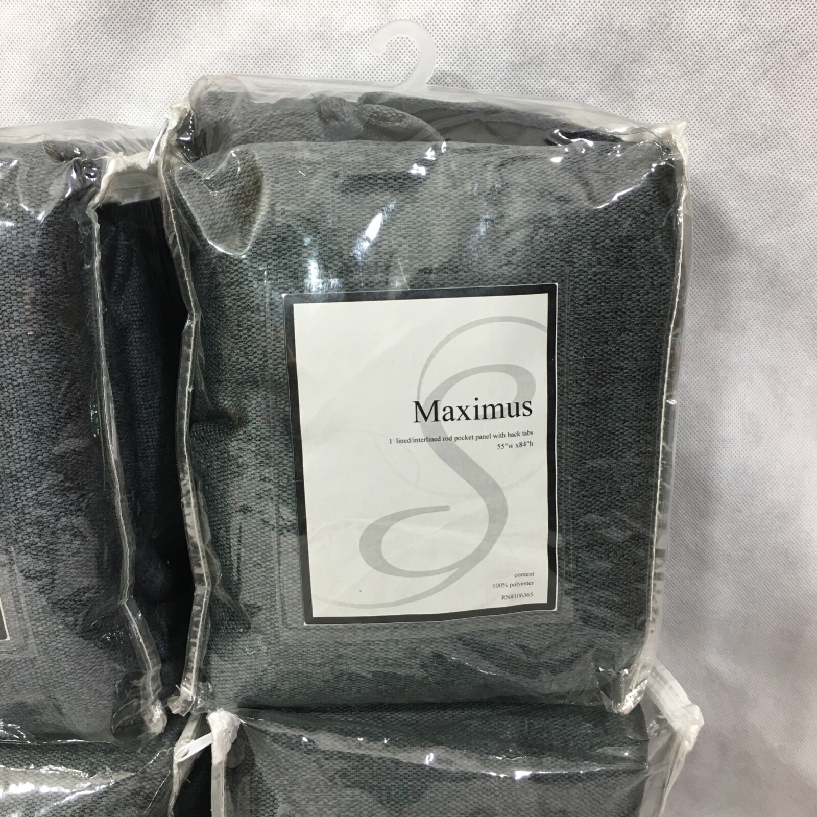 Maximus Lined/Interlined Rod Pocket Panel with Back Tabs 55″ x 84″ Set of 4 Lot