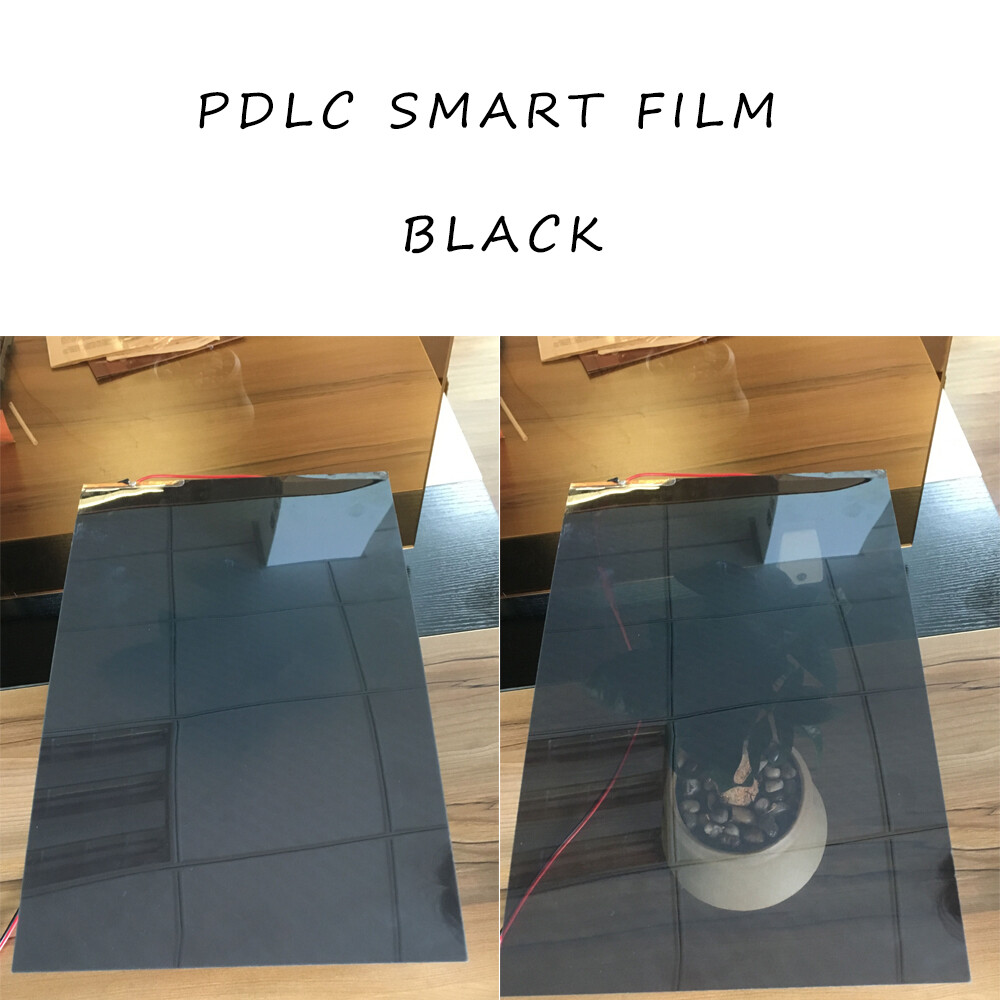 10cmx10cm Black Smart Window Tint Self-adhesive Glass Film Switchable Controller