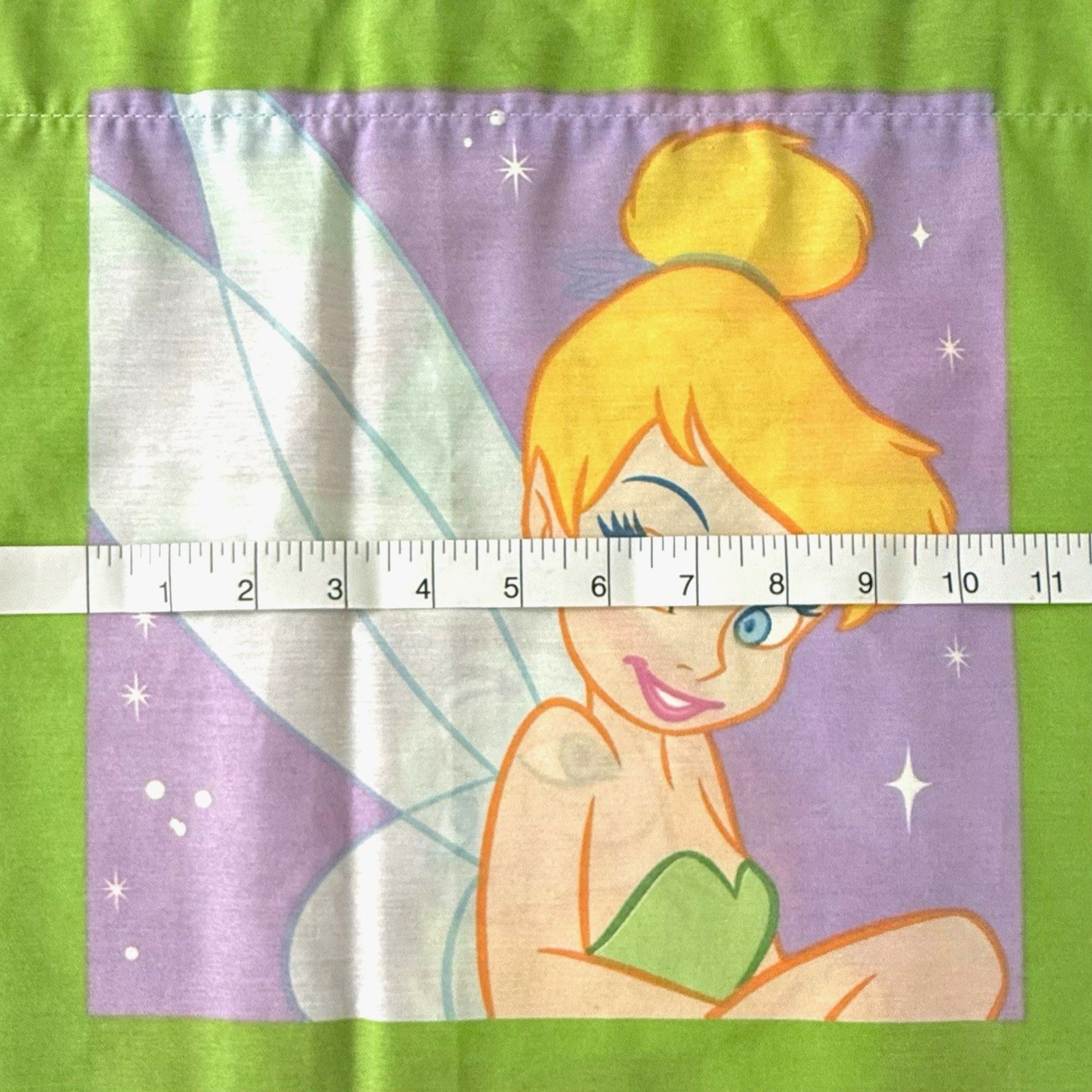Disney TINKER BELL Colorful Blocks Valance Curtains 84×15″ Set of 2 Y2K