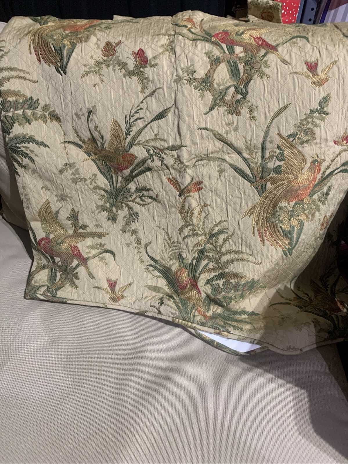 Valances Green Red Gold 4 PCs Used