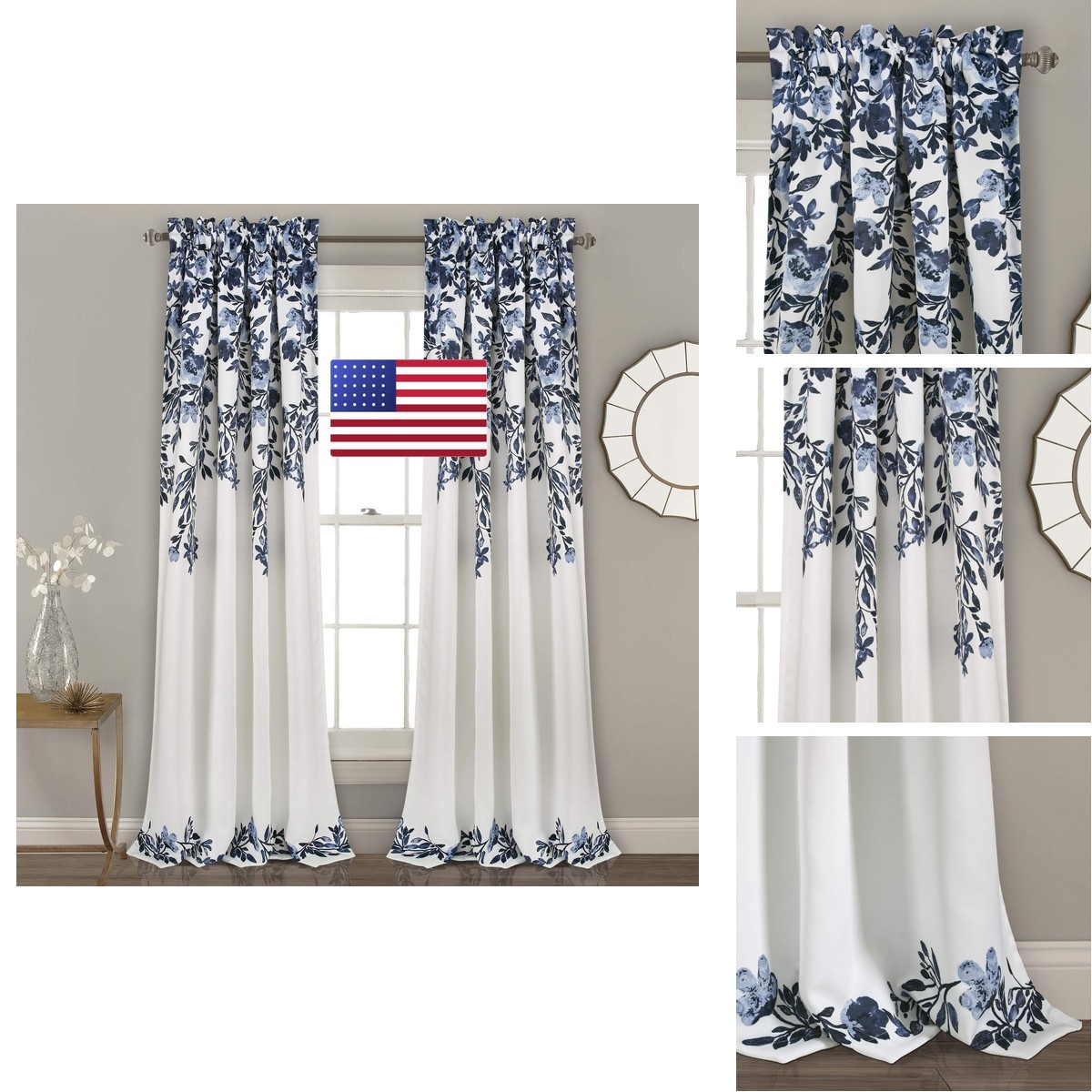 Lush Decor Lush – Window Panel Set – Print Beautiful