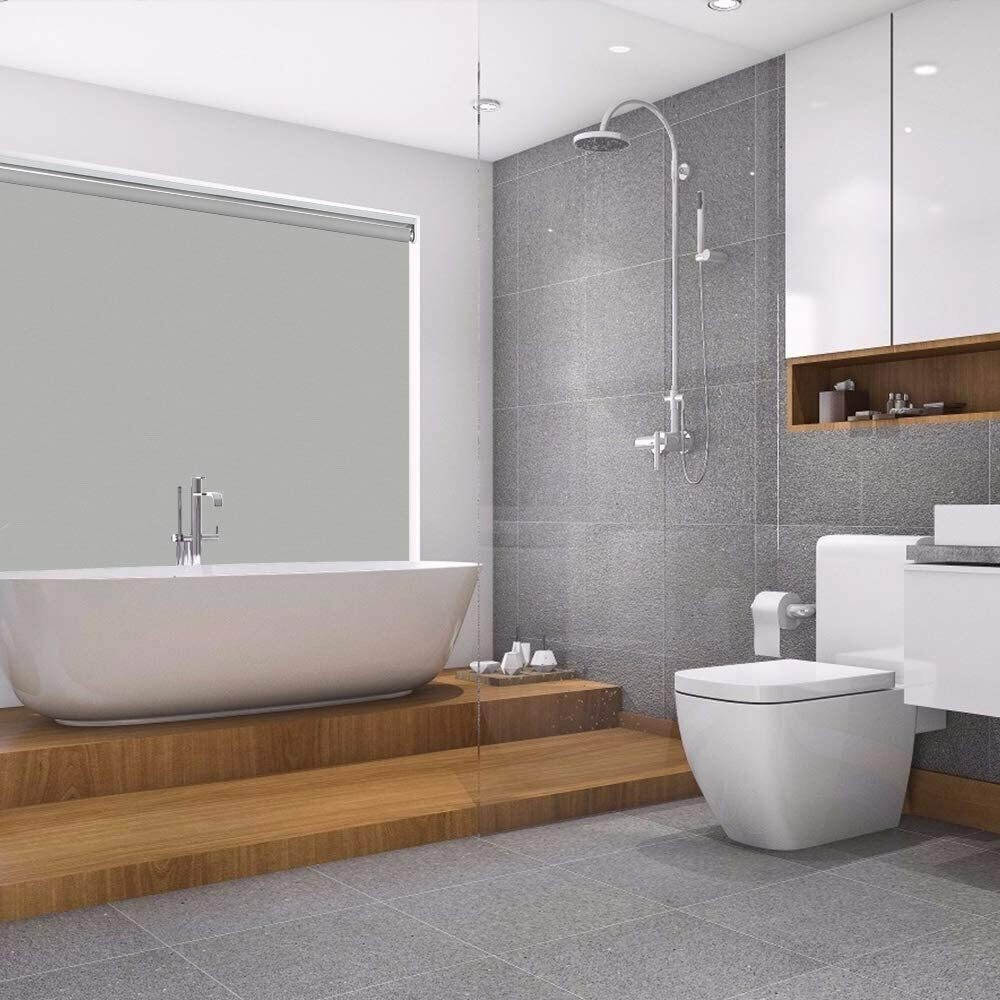 Cordless Blackout Roller Shade Privacy Waterproof Thermal Insulated Window Blind