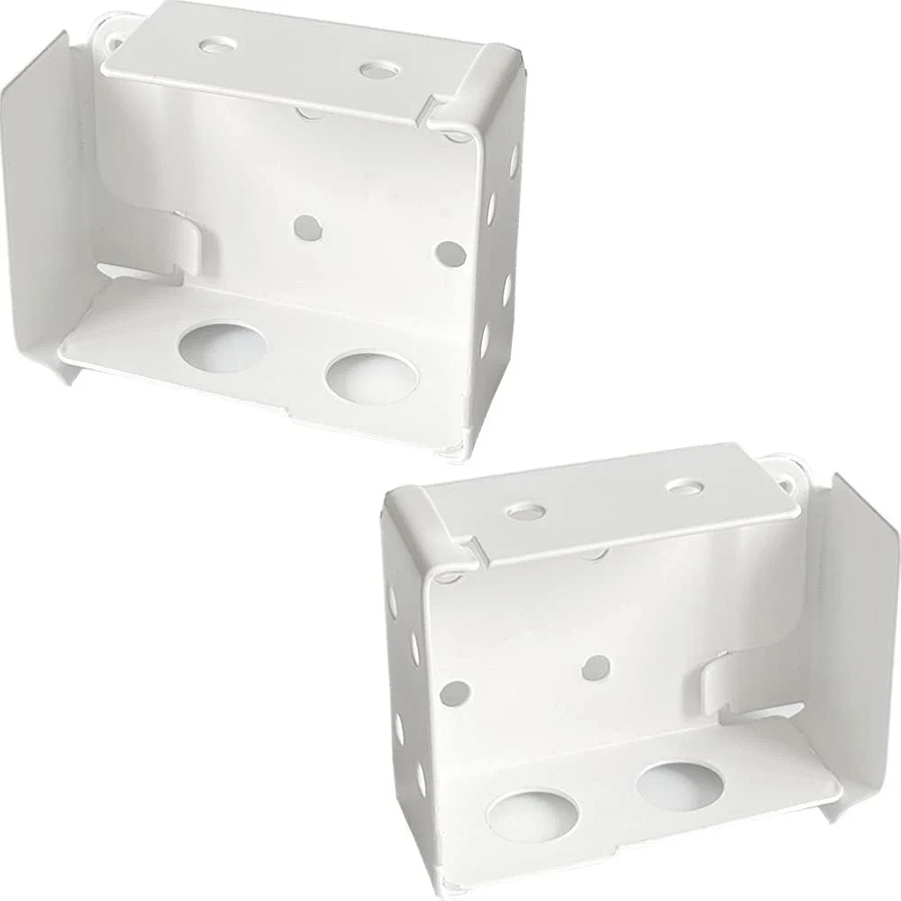 2-Pack Box Mounting Brackets for Low Profile Horizontal Blinds 1-3/4 x 2-1/2