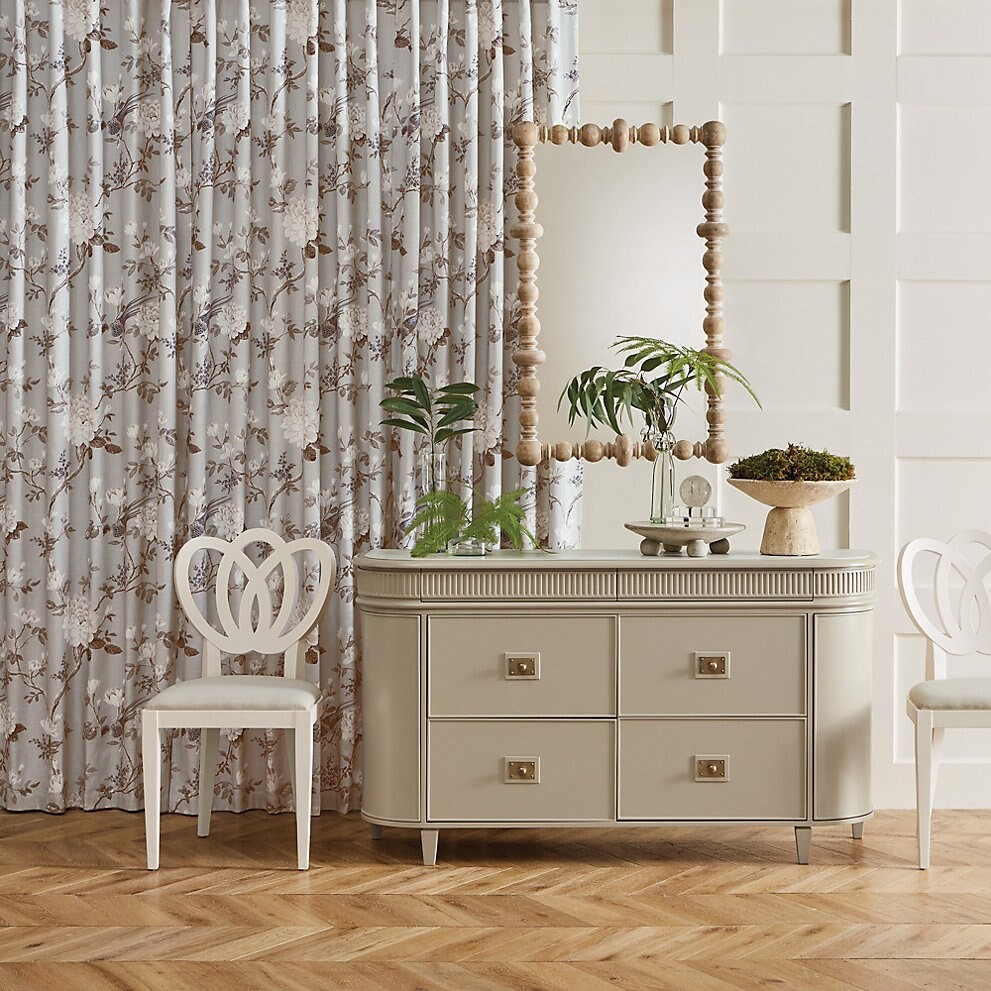 Ballard Designs Etta Floral Drapery Panel…