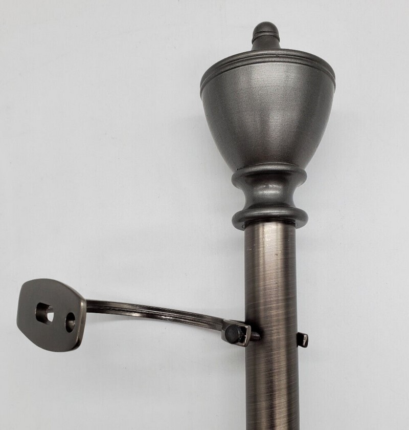 Aristotle 1″ Adjustable Curtain Rod – Pewter, Three Sizes