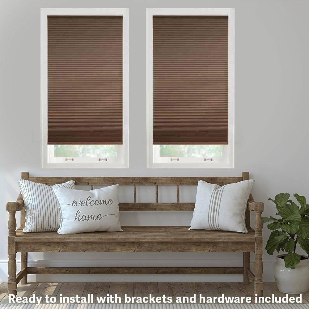 Home Decorators Mocha Cordless Blackout Cellular Shades – 27 in. W x 48 in. L