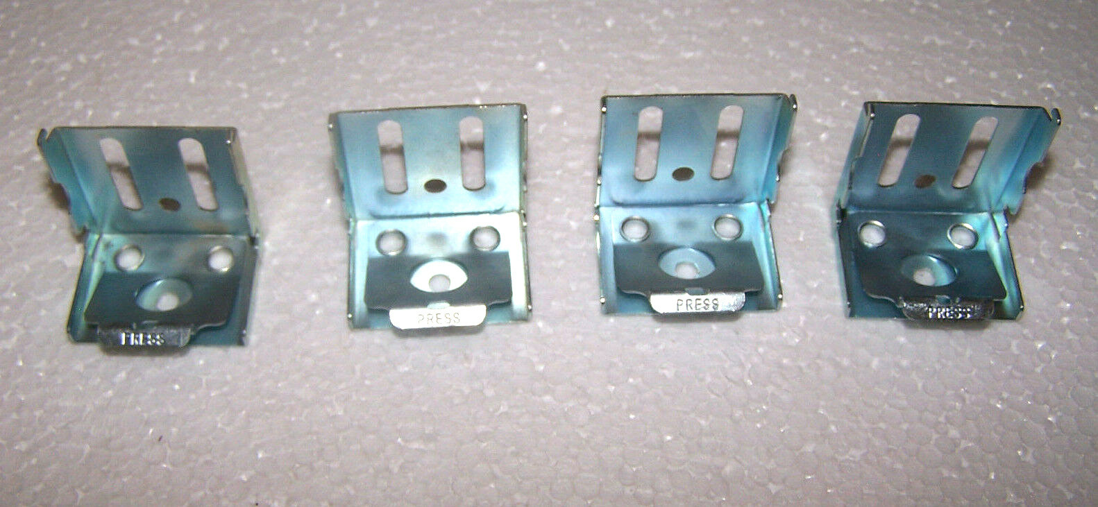 Headrail PLEATED SHADE MINI BLIND STEEL BRACKET 2 Pair SET Replacement Parts NOS