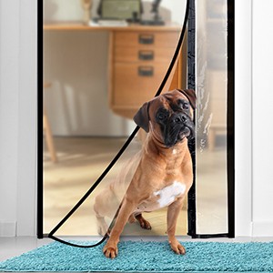 Transparent Reversible Left or Right Side Opening Insulated Door Curtain,