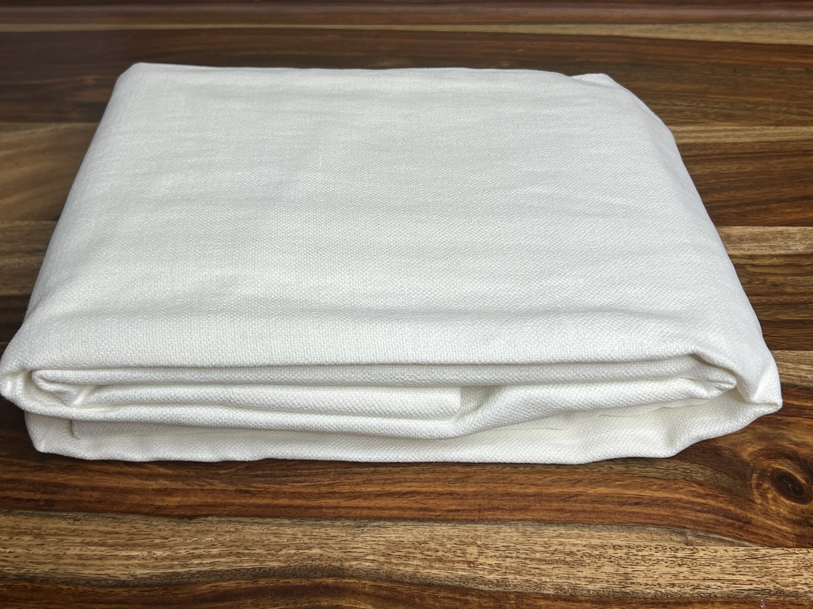 Restoration Hardware Brushed Bel Linen Cotton Drapery RP 50″W x 84”L White $269