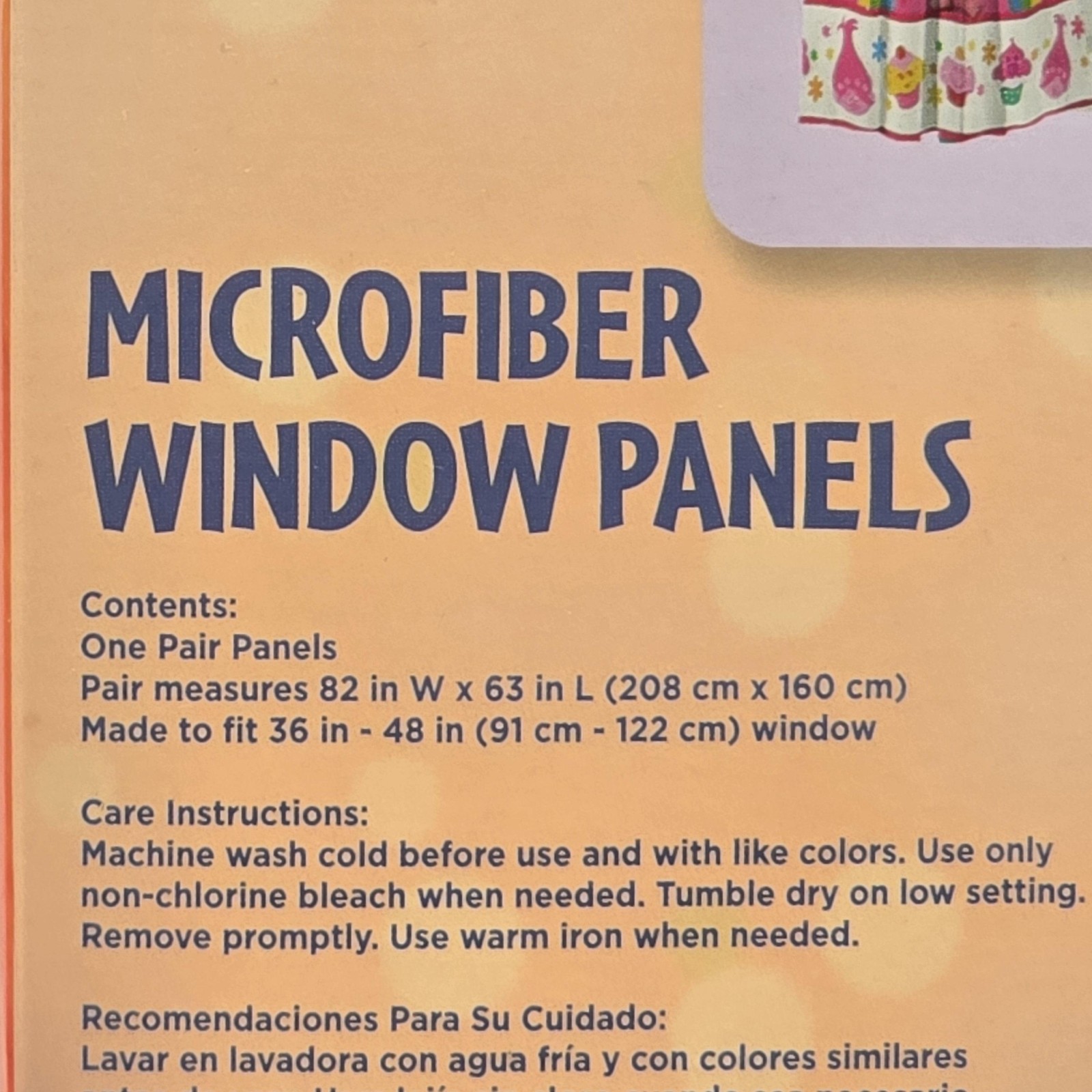 DreamWorks Trolls Microfiber Window Panels Franco Pink 82×63 Kids Room Curtains