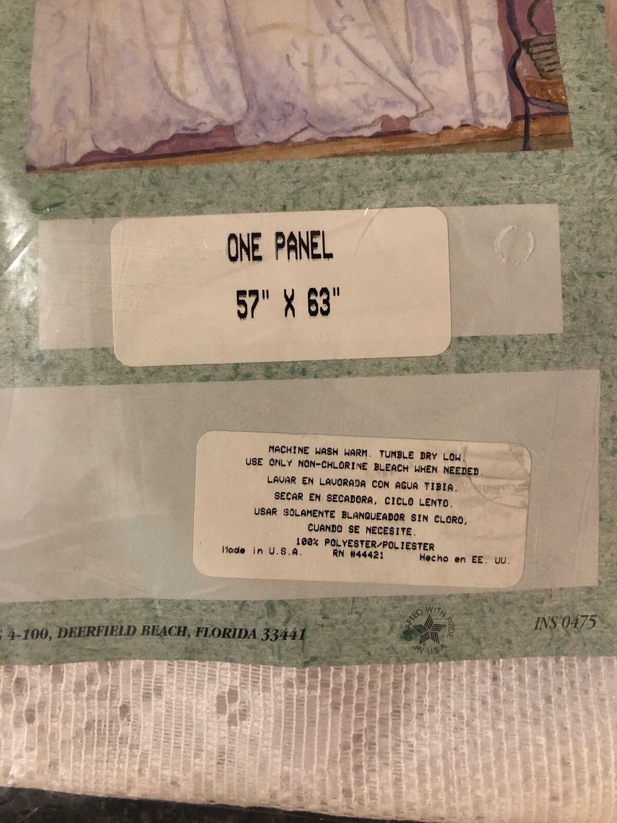 Quaker Lace White Window Panel Julia 57″ x 63″ Bedroom Living room New Package