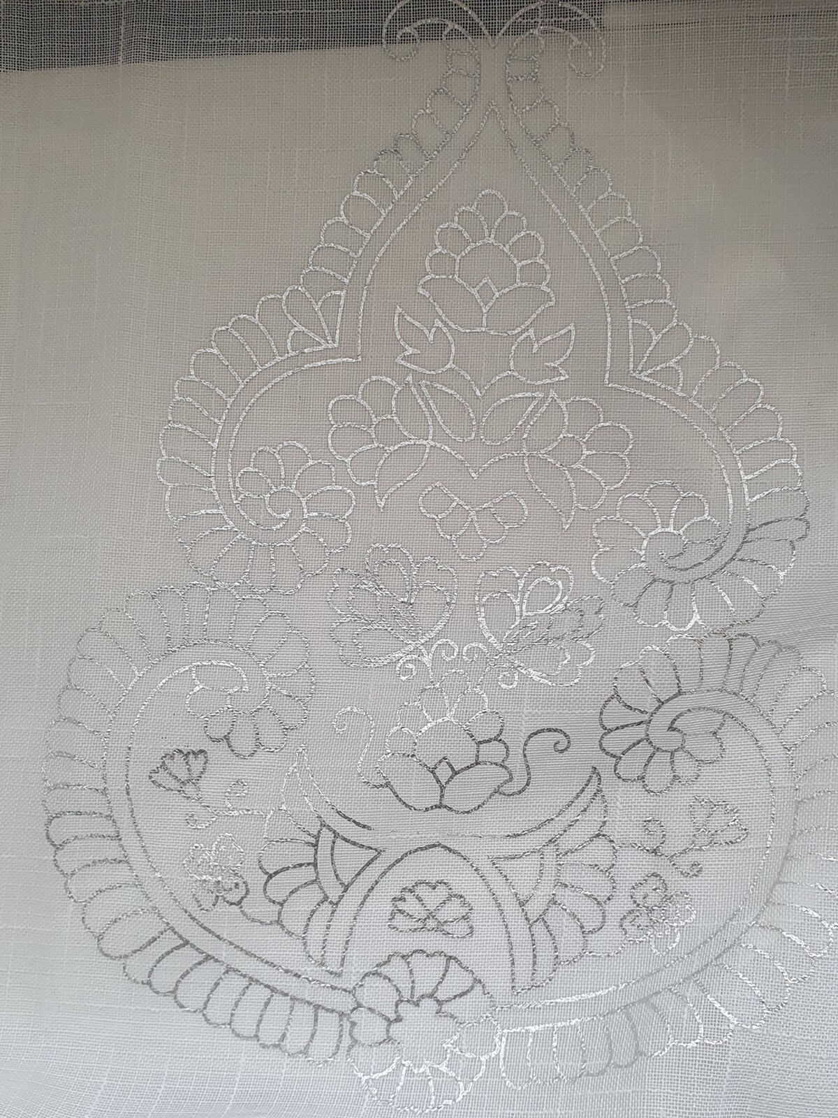 Curtains Draperies 4 Panels White Silver Romantic Opaque Duck River Rod Pole