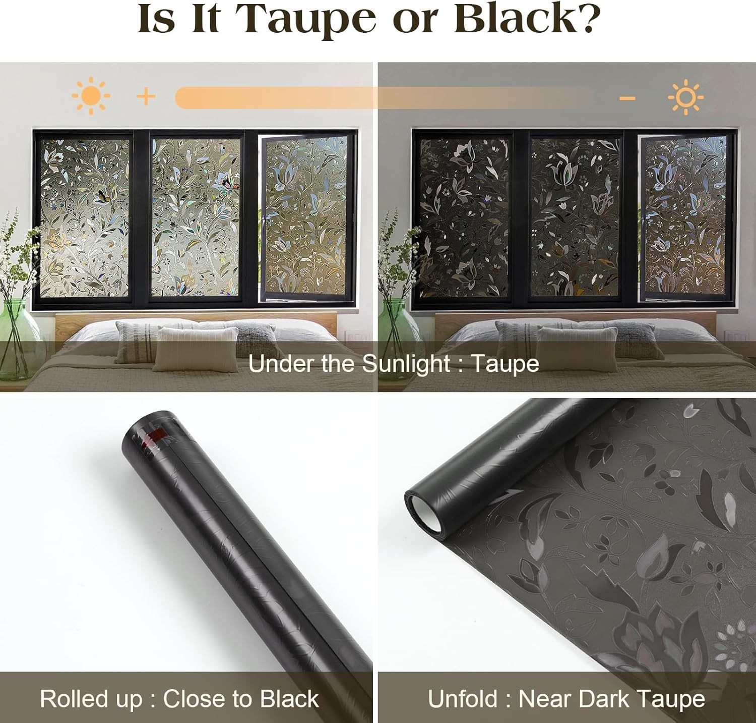 Window Privacy Film Decorative Stained Glass Static Clings Frosted Sticker Cover