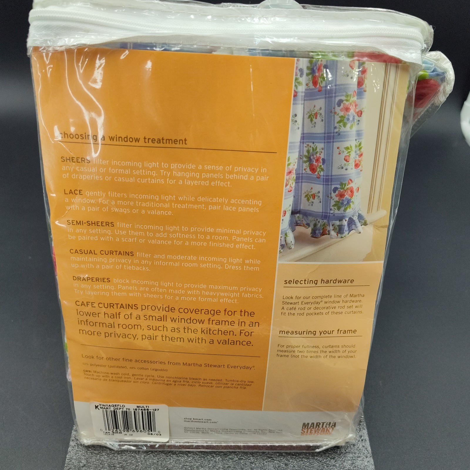 ✅Set-2 Cafe Curtains Martha Stewart Small Window 60″X12.5″ Top & 60″X36″ Lower👀