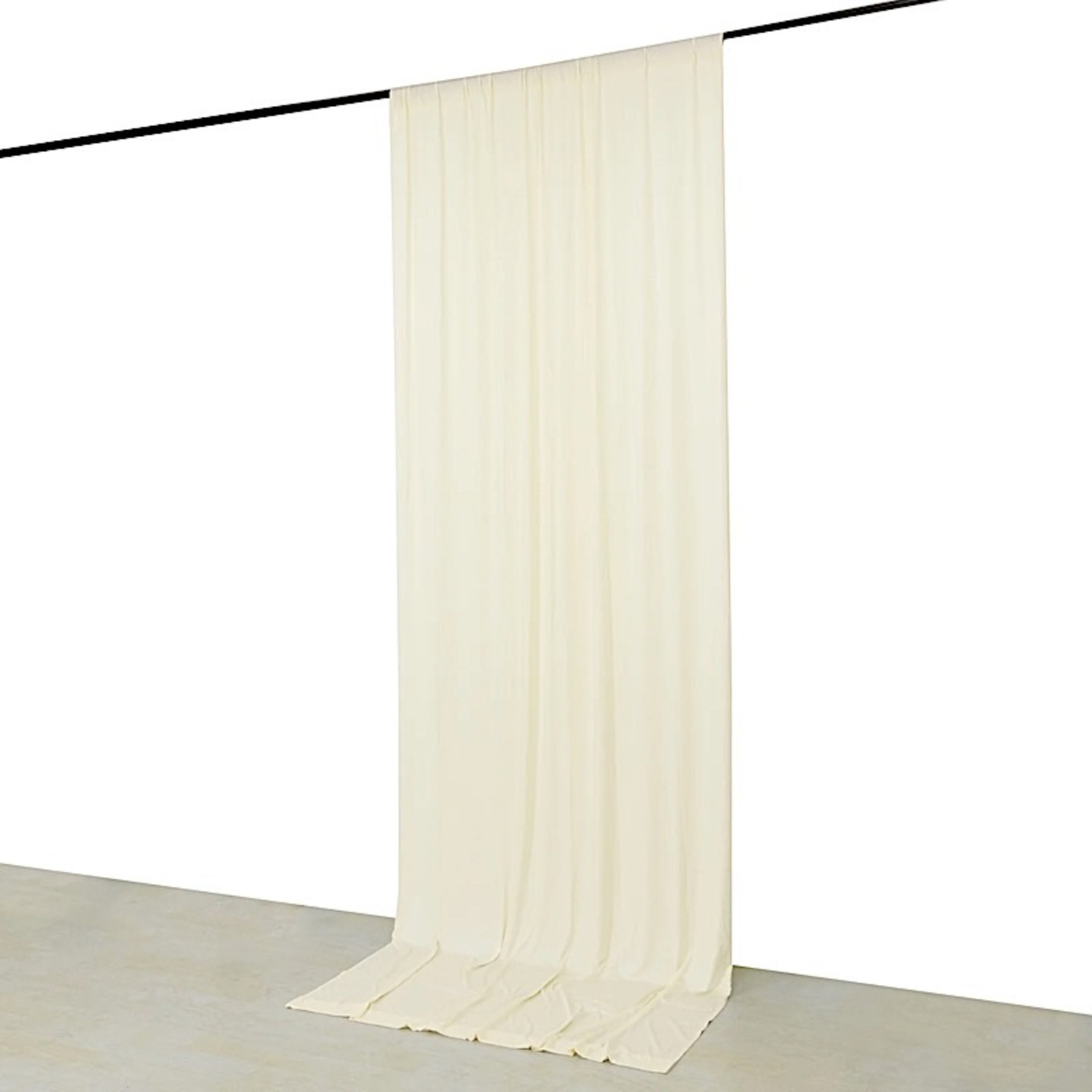 10 ft x 12 ftIVORY 4-Way Stretch Spandex Divider Backdrop Curtain Party Wedding
