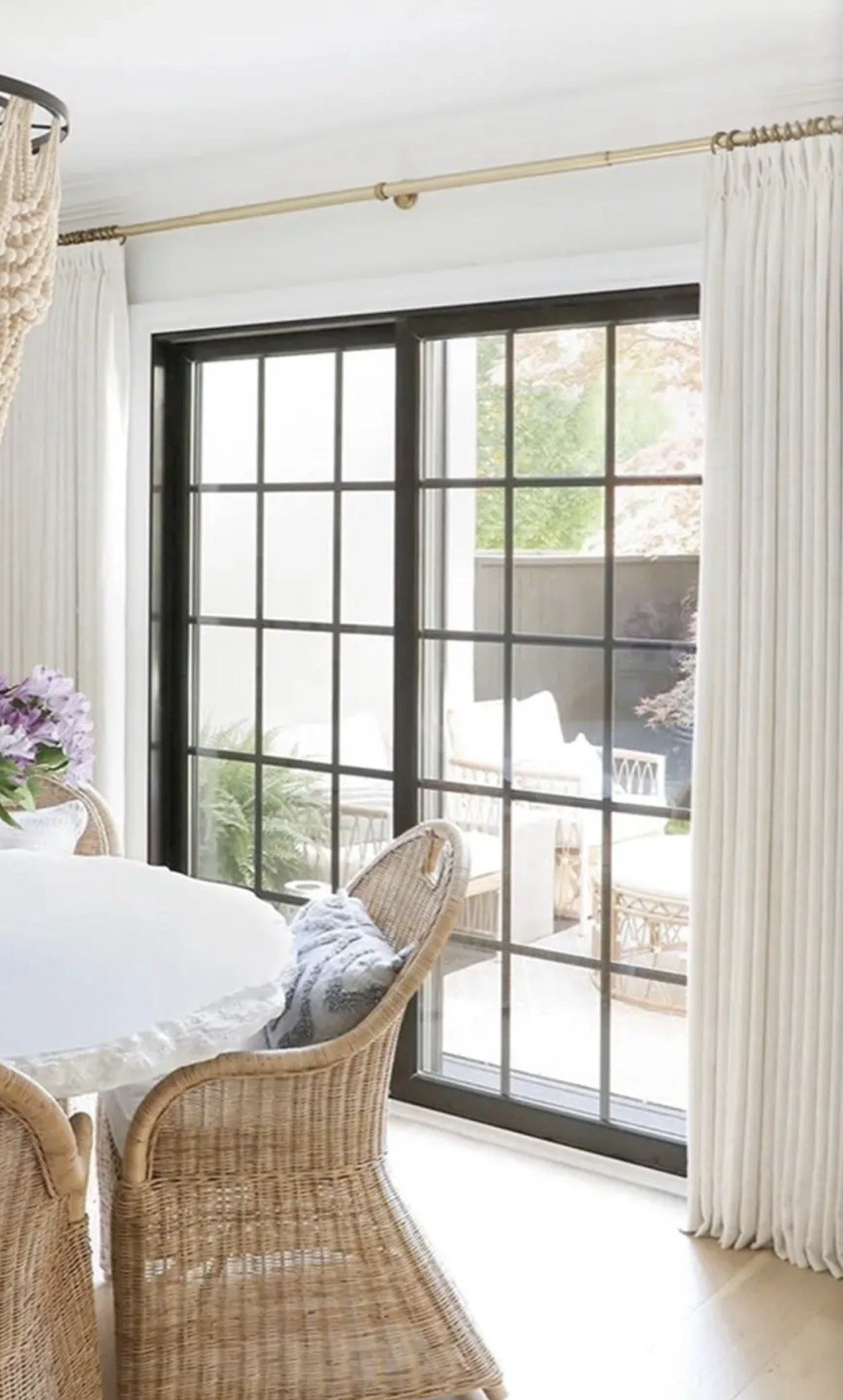 TWOPAGES LIZ LINEN BEIGE WHITE PINCH PLEAT CURTAINS ON TIKTOK 26W x 102L 1 Panel