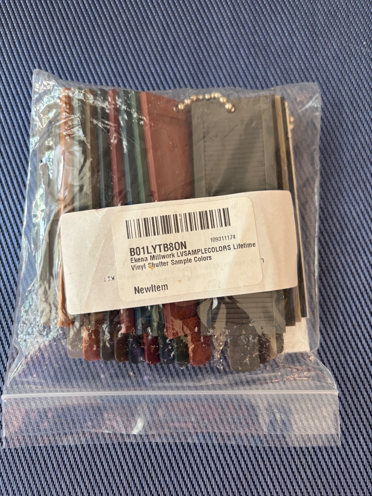 Ekena Millwork LVSAMPLECOLORS Vinyl Shutter Sample Colors