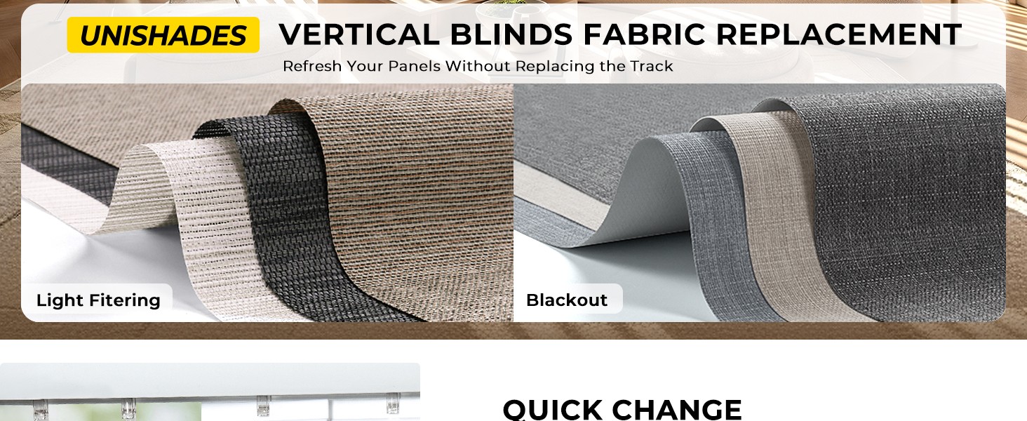 Vertical Blind Replacement Slats, 3.5×82.5 in, Grey | Blackout Material, 20