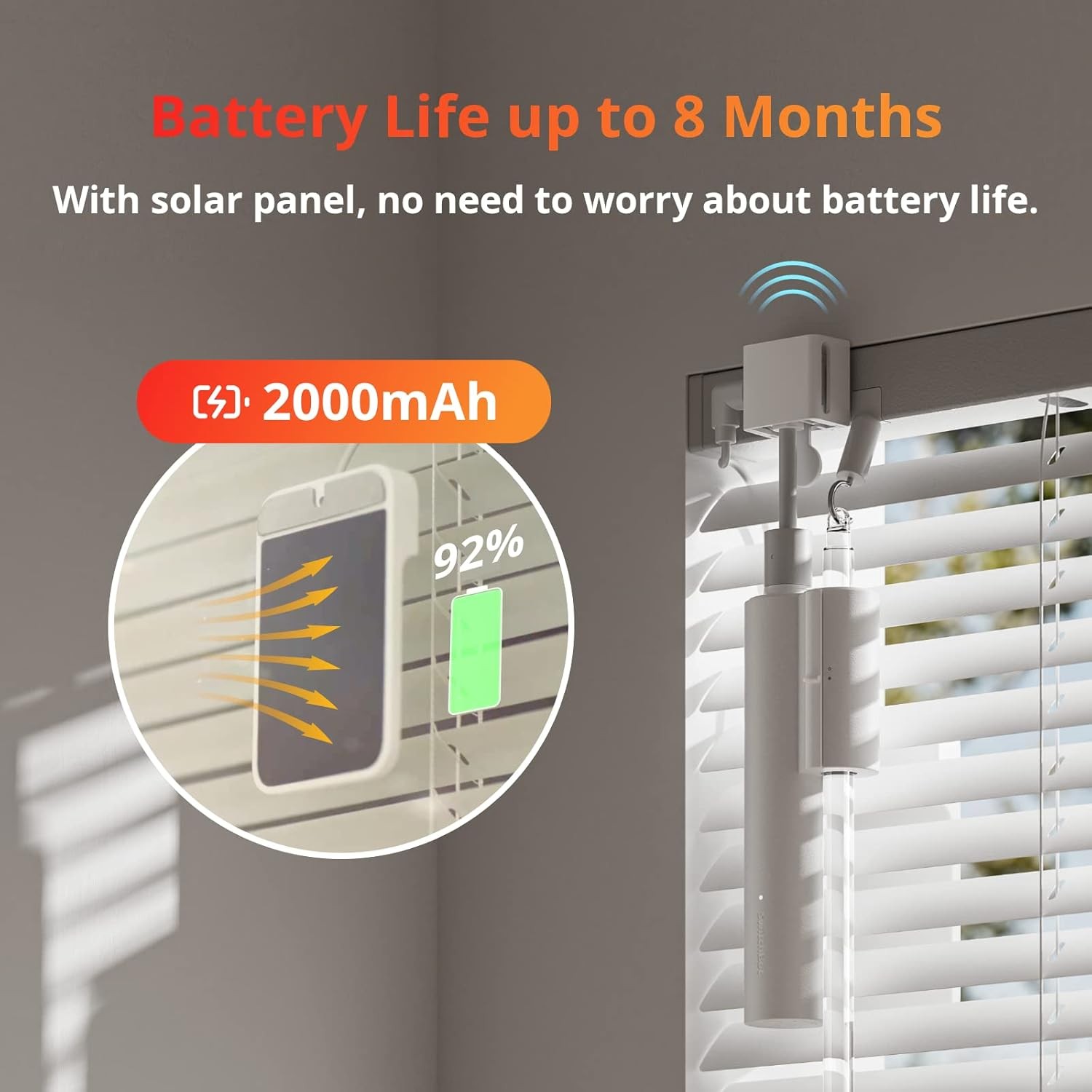 Blind Tilt Motorized Blinds – Smart Electric Blinds with Bluetooth Remote Contro