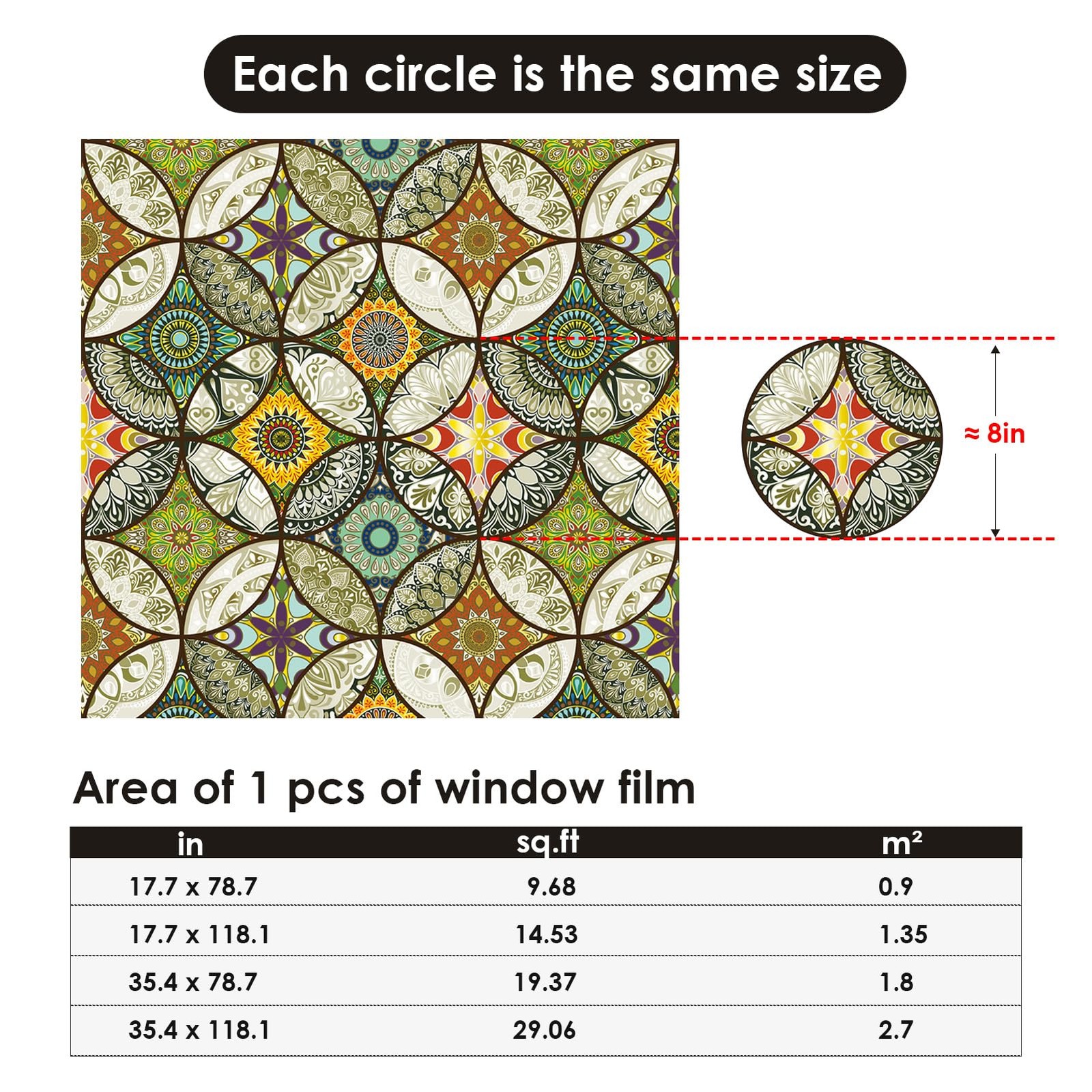 DKTIE Static Cling Decorative Window Film 17.7″ x 78.7″ (with tools), Yellow