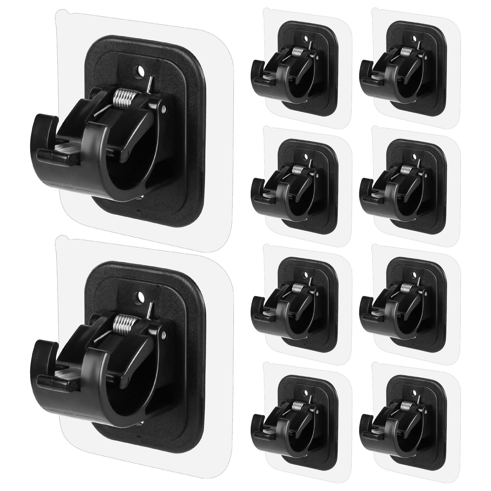 10PCS Self Adhesive Curtain Rod Holders No Drill Curtain Rods Brackets No Dri…