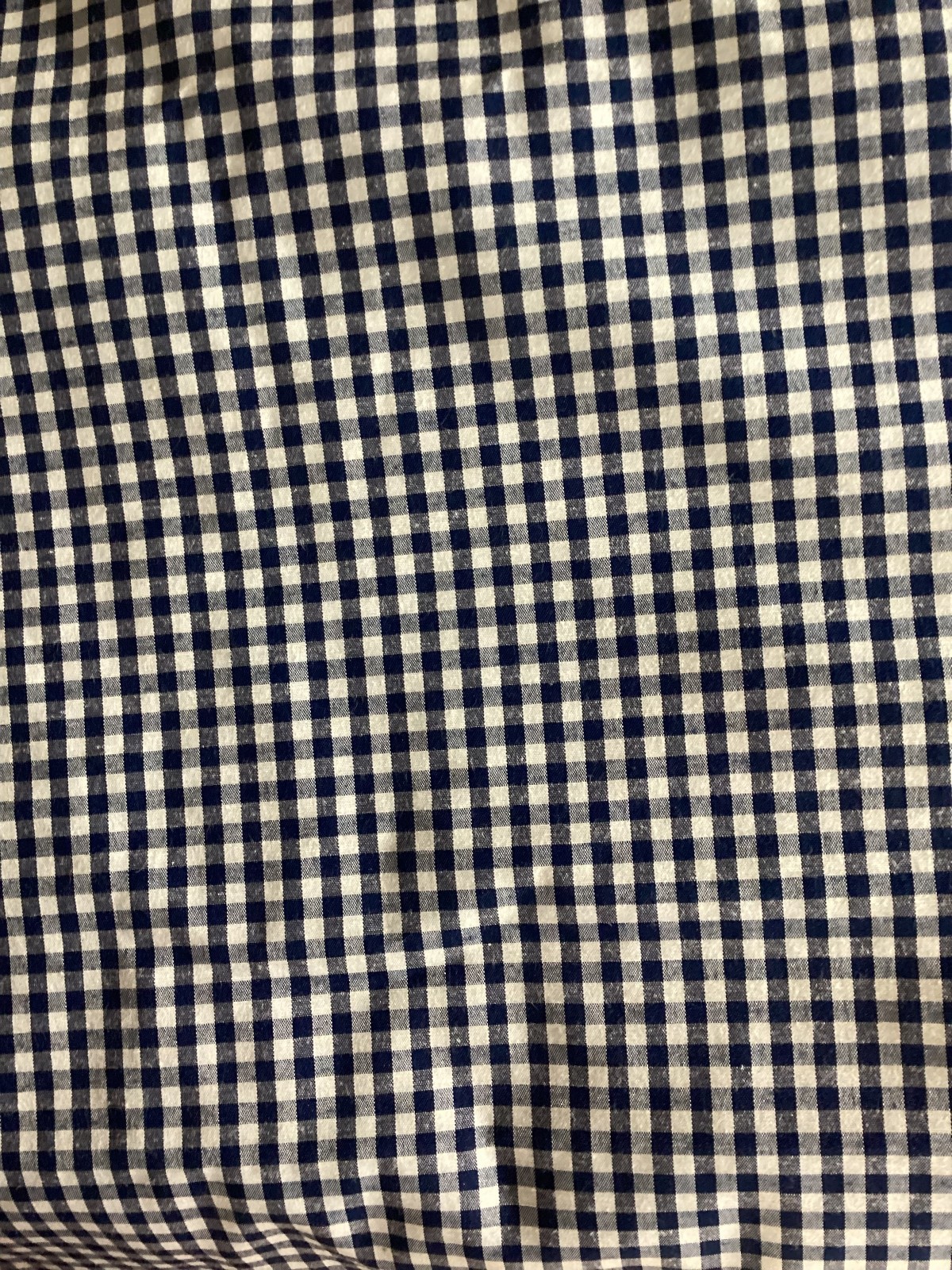 Handmade Gingham Plaid Valance, 52 x 15 inches
