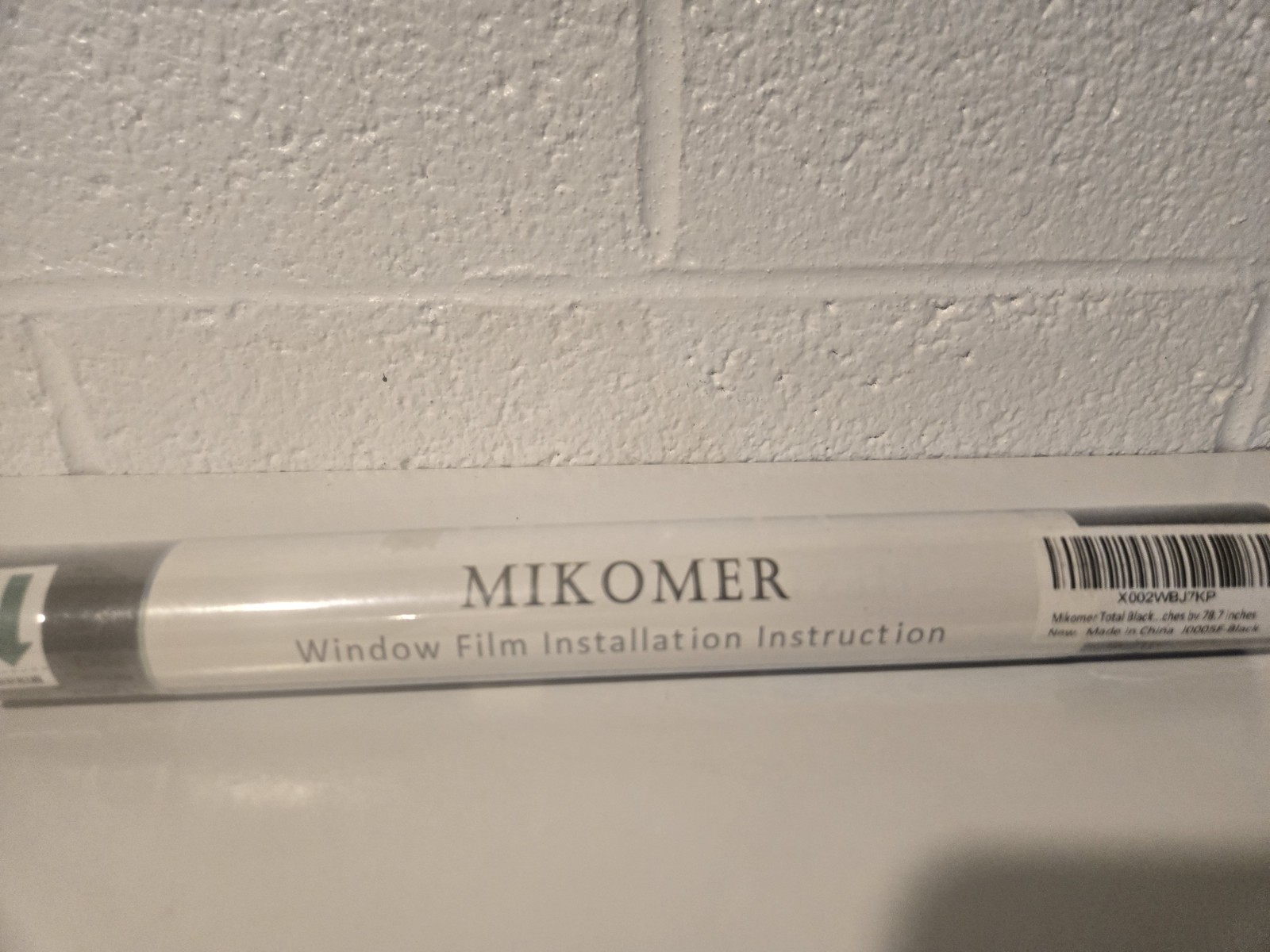 Mikomer Window Tint Film Total Black 78″x12″ New