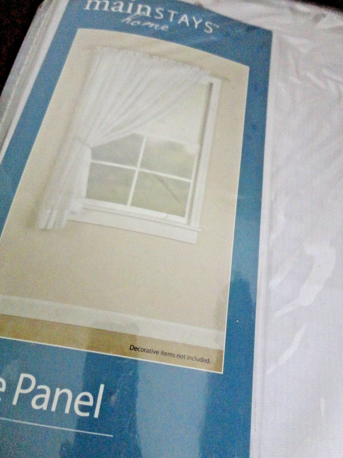 MAINSTAYS HOME MARJORIE ONE PANEL OYSTER 100% POYESTER CURTAN 59″ W X 84″ L
