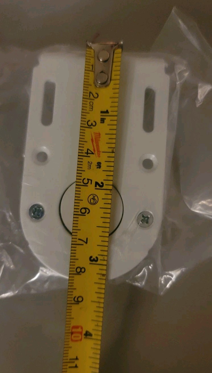 Hunter Douglas Powerview Roller Shade extention Mounting Brackets White – NEW!