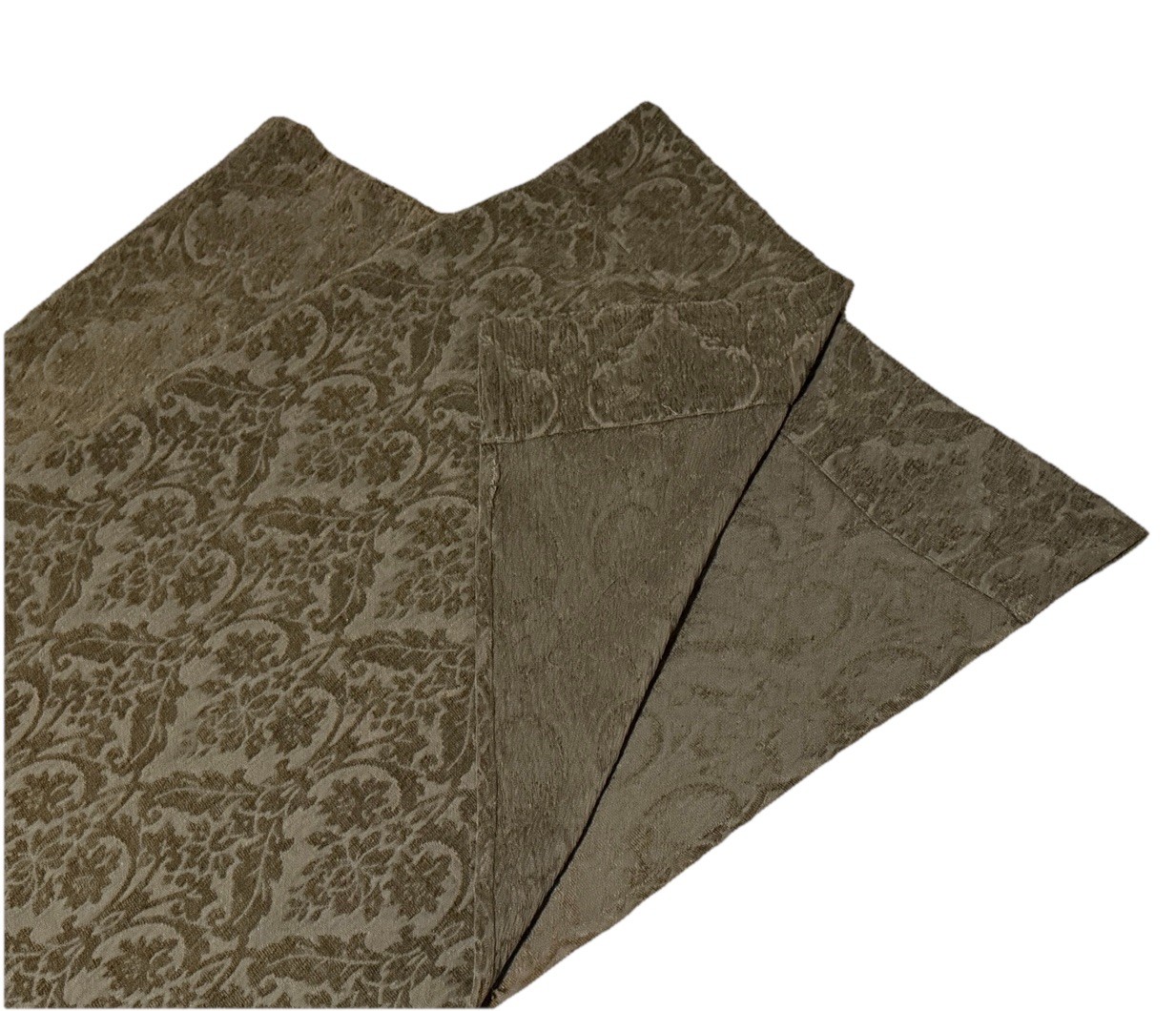 Beautiful Green Tapestry Curtain Panel Damask Print Long Drape 82 in Rod Pocket
