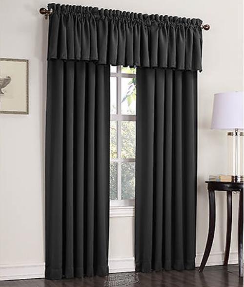 Sun Zero Madison Valance Black 54″W x 18″ L