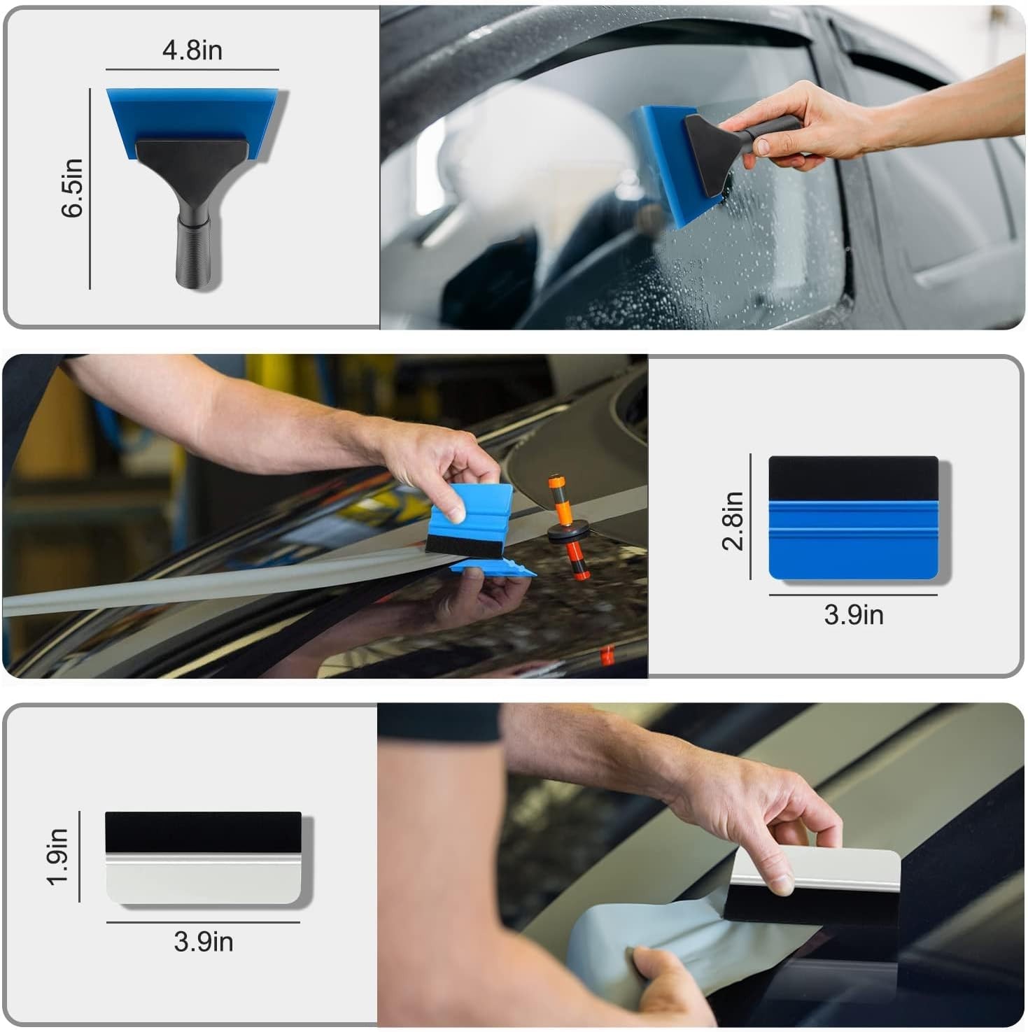 Professional Car Window Tint Tools Kit 9 Pieces for Easy Application