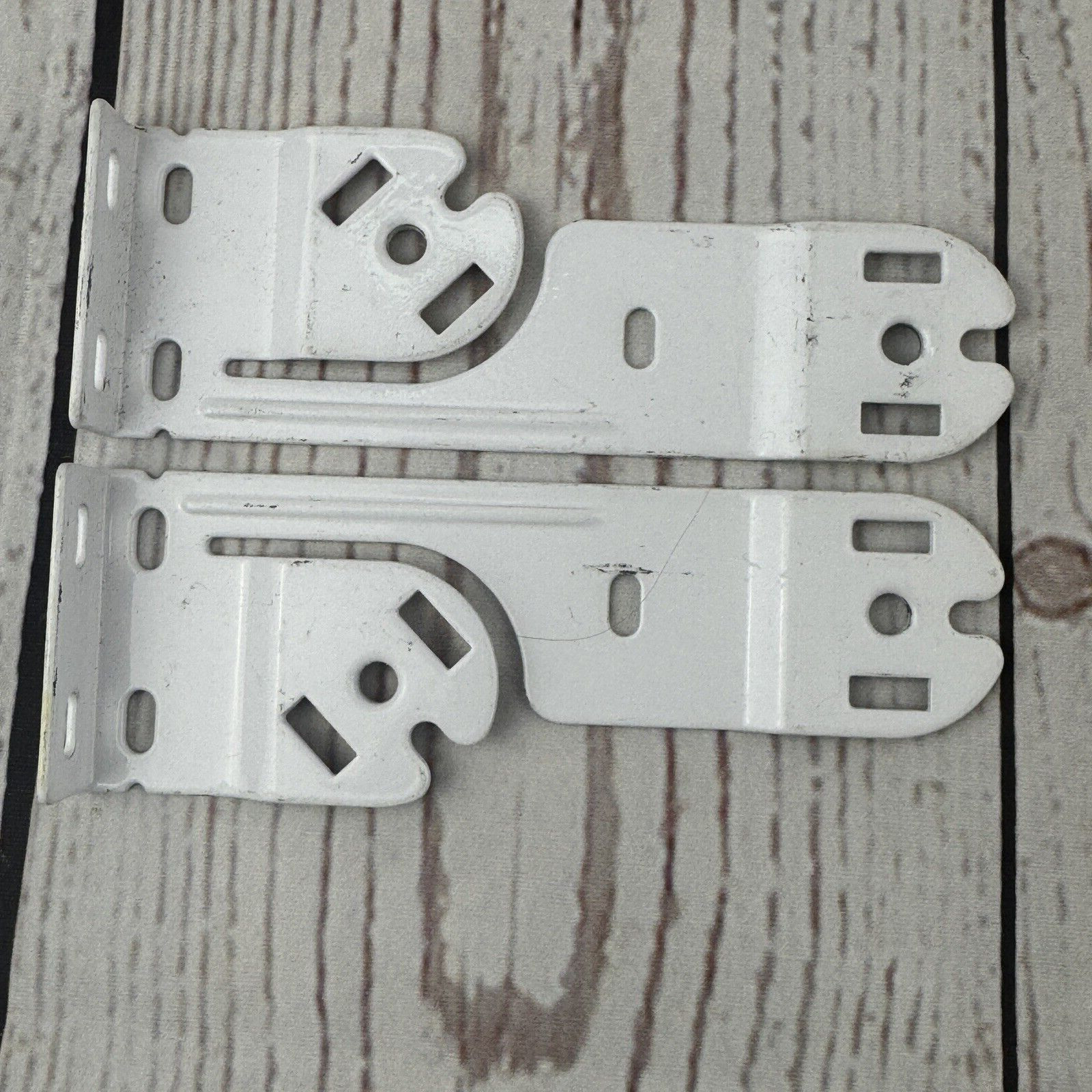 RollEase Double Vertical Skyline Brackets Set SLB660DBVW for Dual Shades – White