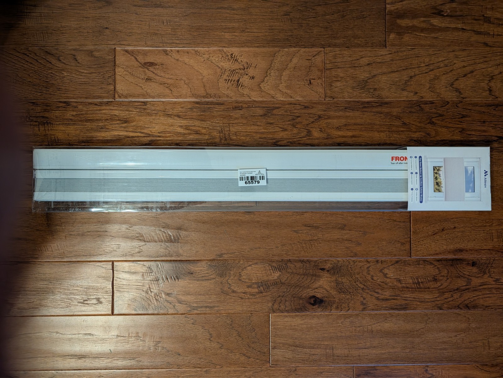 Allesin Top Down Bottom Up TDBU Cellular Shades White Blackout Blinds 29×72
