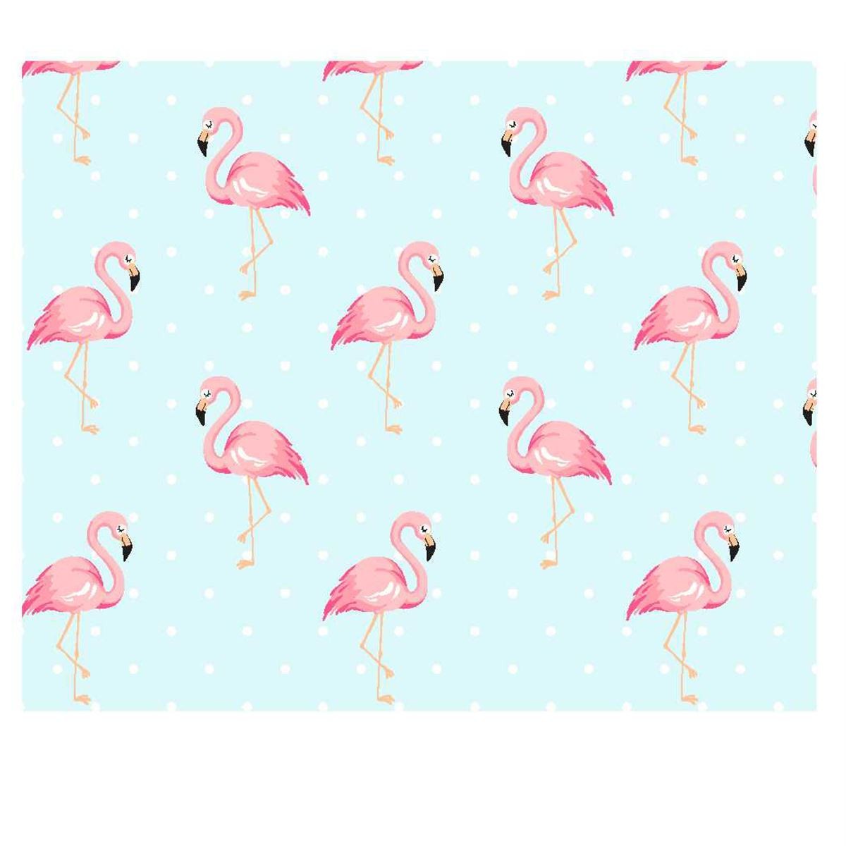 FIFI FLAMINGO BLUE TURQUOISE CURTAINS LINED 66″ x 54″ KIDS GIRLS BEDROOM