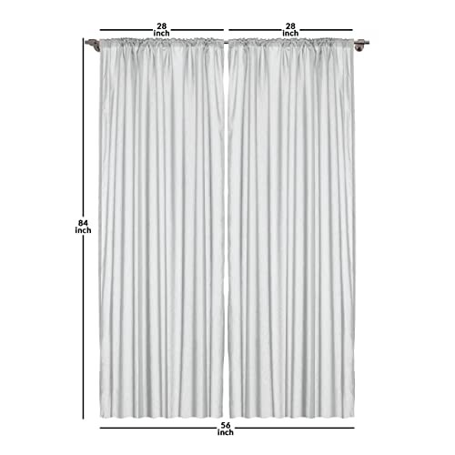 Floral Window Curtains, Minimalist Design Cozy Neutral Farmhouse Plaid with