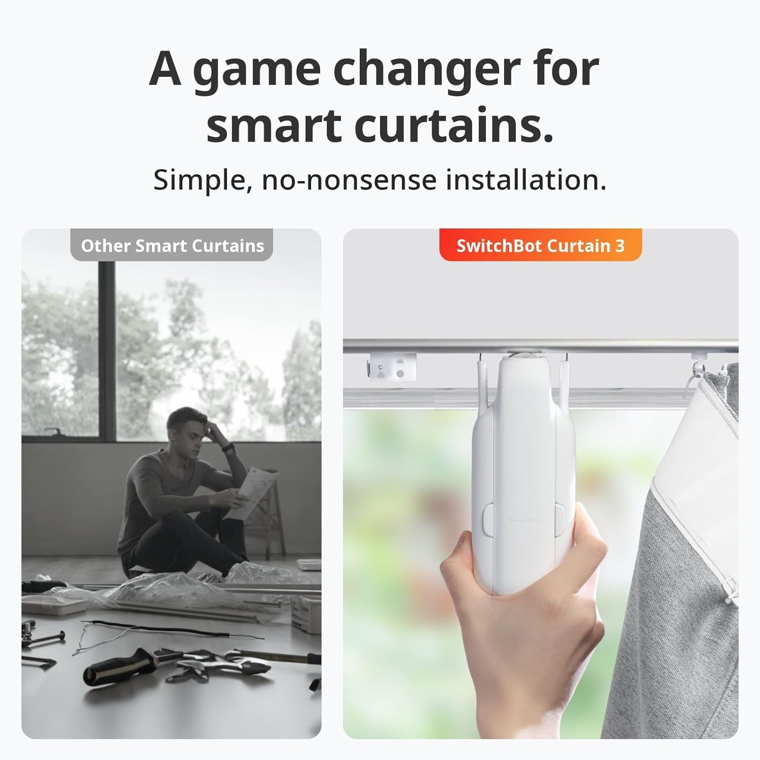 Automatic Curtain Opener – Bluetooth Remote Control Smart Curtain with App,