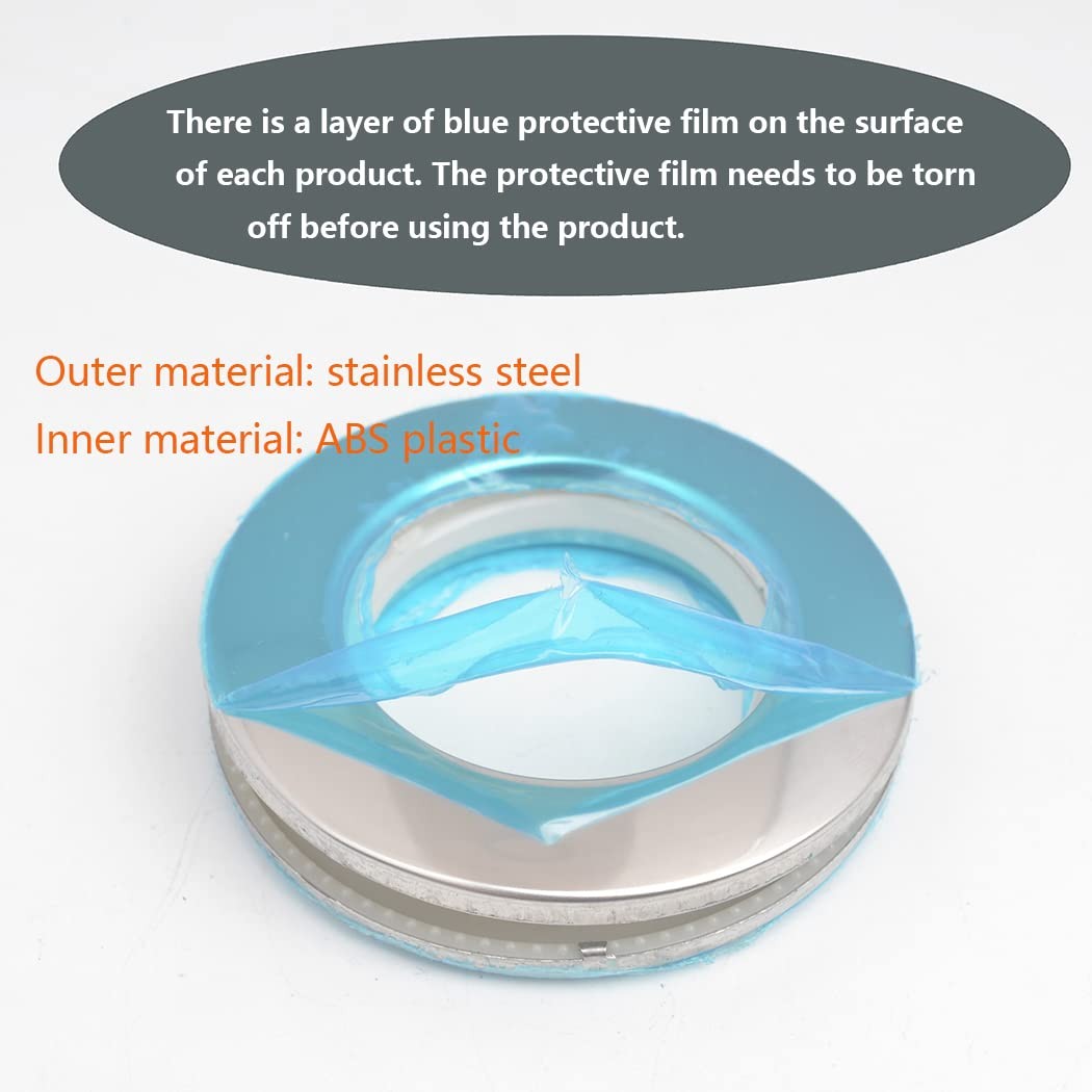 Kuasting Curtain Grommets Surface 20 pcs Stainless Steel Metal Curtain Eyelet…