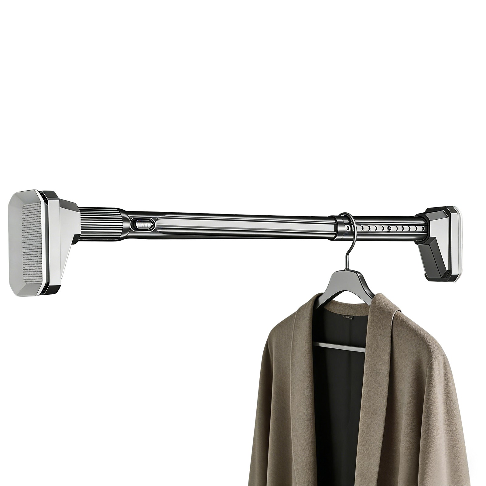 Tension Curtain Rod Without Drilling One-Click Tension Rod Length: 0.7-1.2m