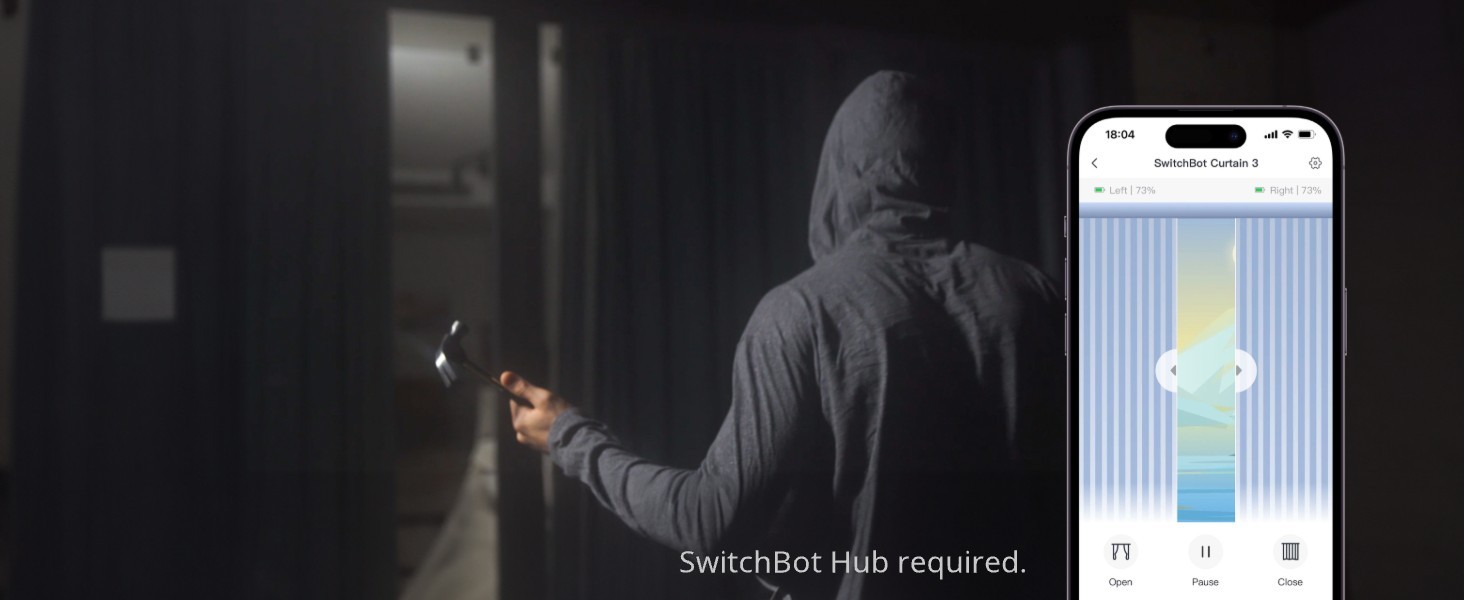 Automatic Curtain Opener – Bluetooth Remote Control Smart Curtain with App,