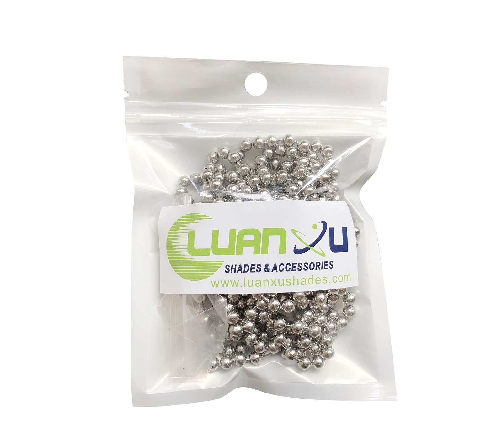 4.5 mm Stainless Steel Bead Chain for Blinds & Shades with 5 Connectors, Fix or
