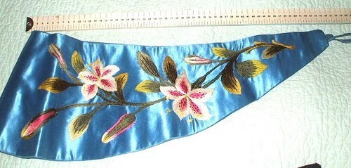 2 DRAPES Authentic Jacobean Pub Floral Stripe NOS “Lymington” Stunning & Value