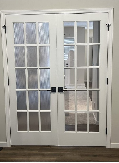 Privacy Window Film ~ Window Sticker ~ 17.7″ x 78.7″ ~ FROSTED GLASS ~ REEDED