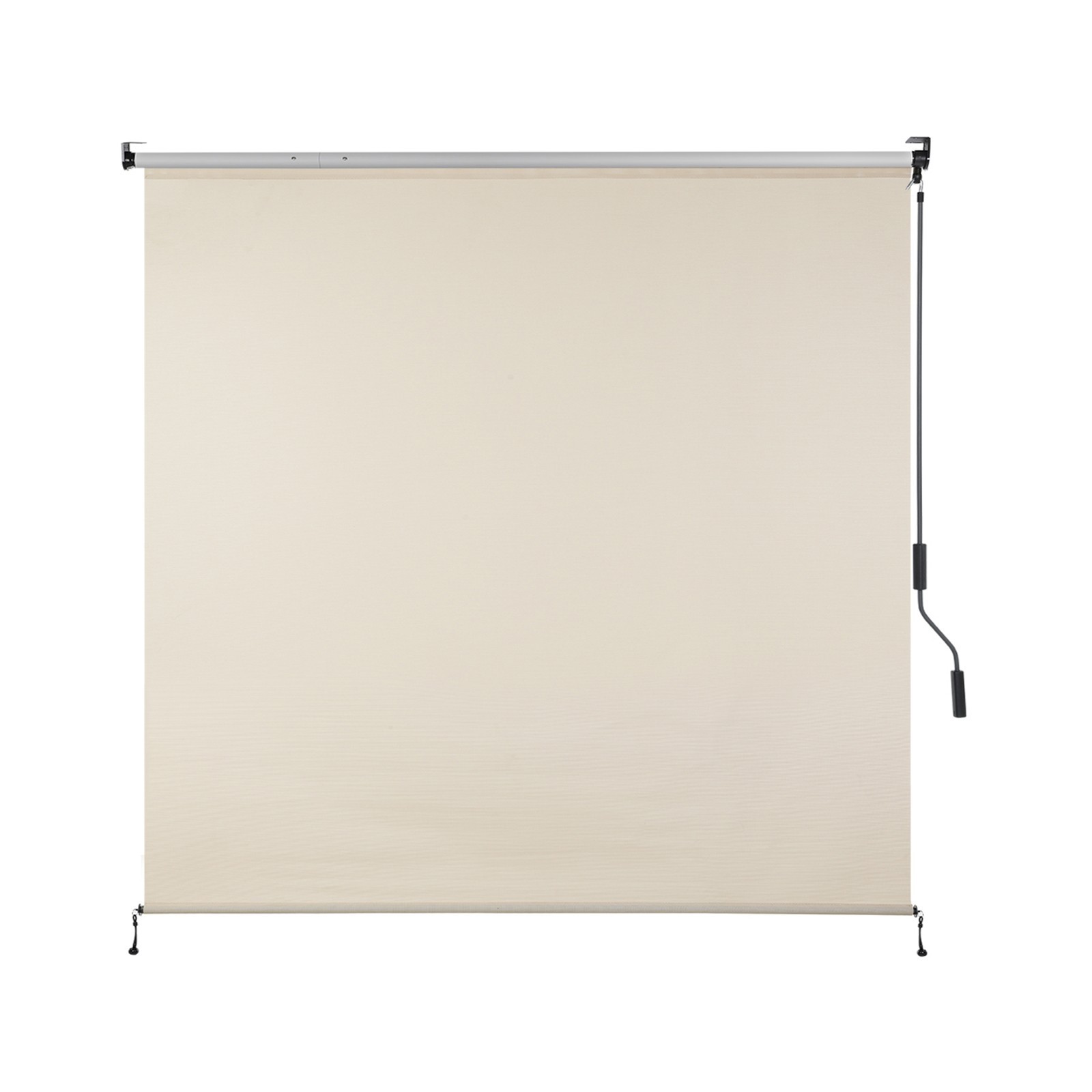 8ft (W) x 8ft (H) Outdoor Roller Shades 5% Openness Cordless Sun Roll up Shade