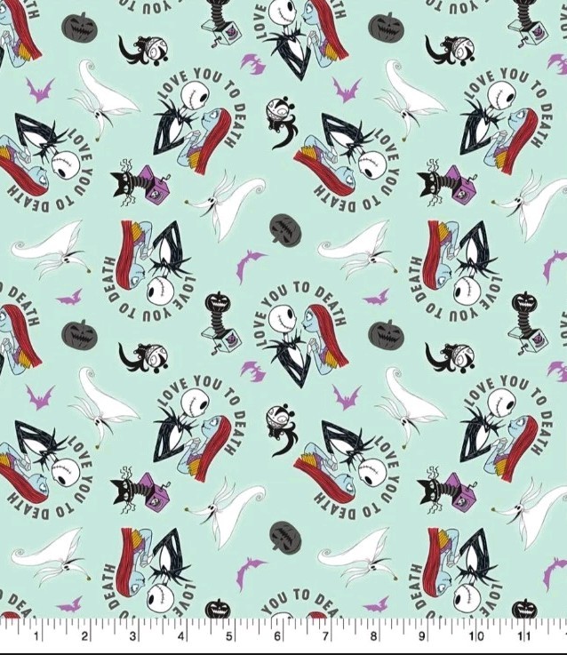 LINED WINDOW VALANCE CURTAIN 42 X 15 DISNEY NIGHTMARE BEFORE CHRISTMAS JACK