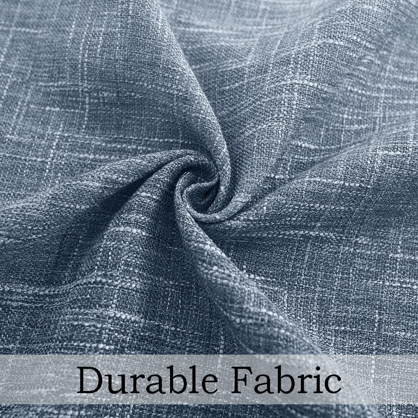 Ombre Window Door Curtain 100″ Extra WideCream White to Indigo Blue, 100″ x 95″,