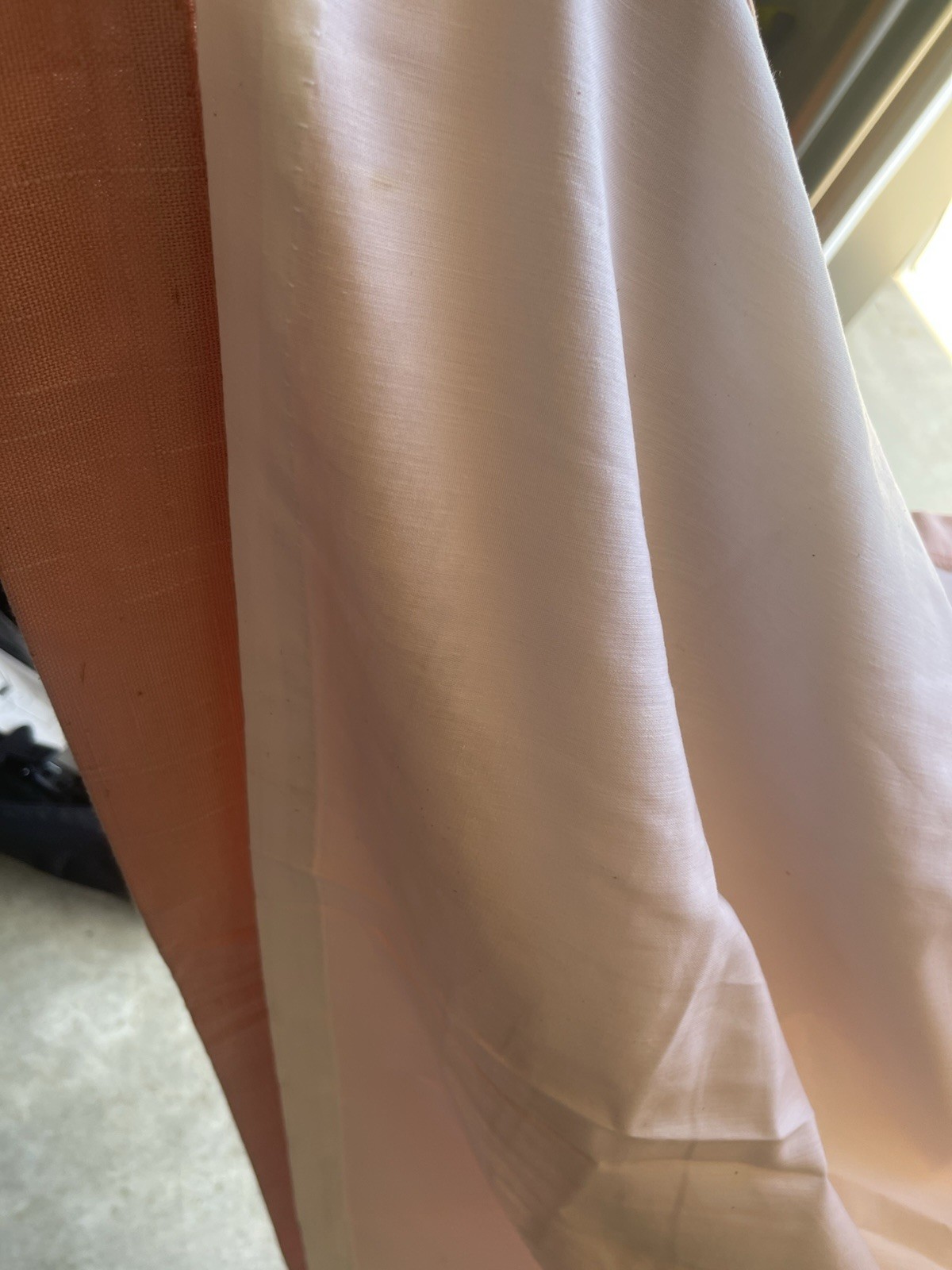 BURLINGTON HOUSE CURTAIN PANELS LIGHT PINK PINCH PLEATED 72 X 80
