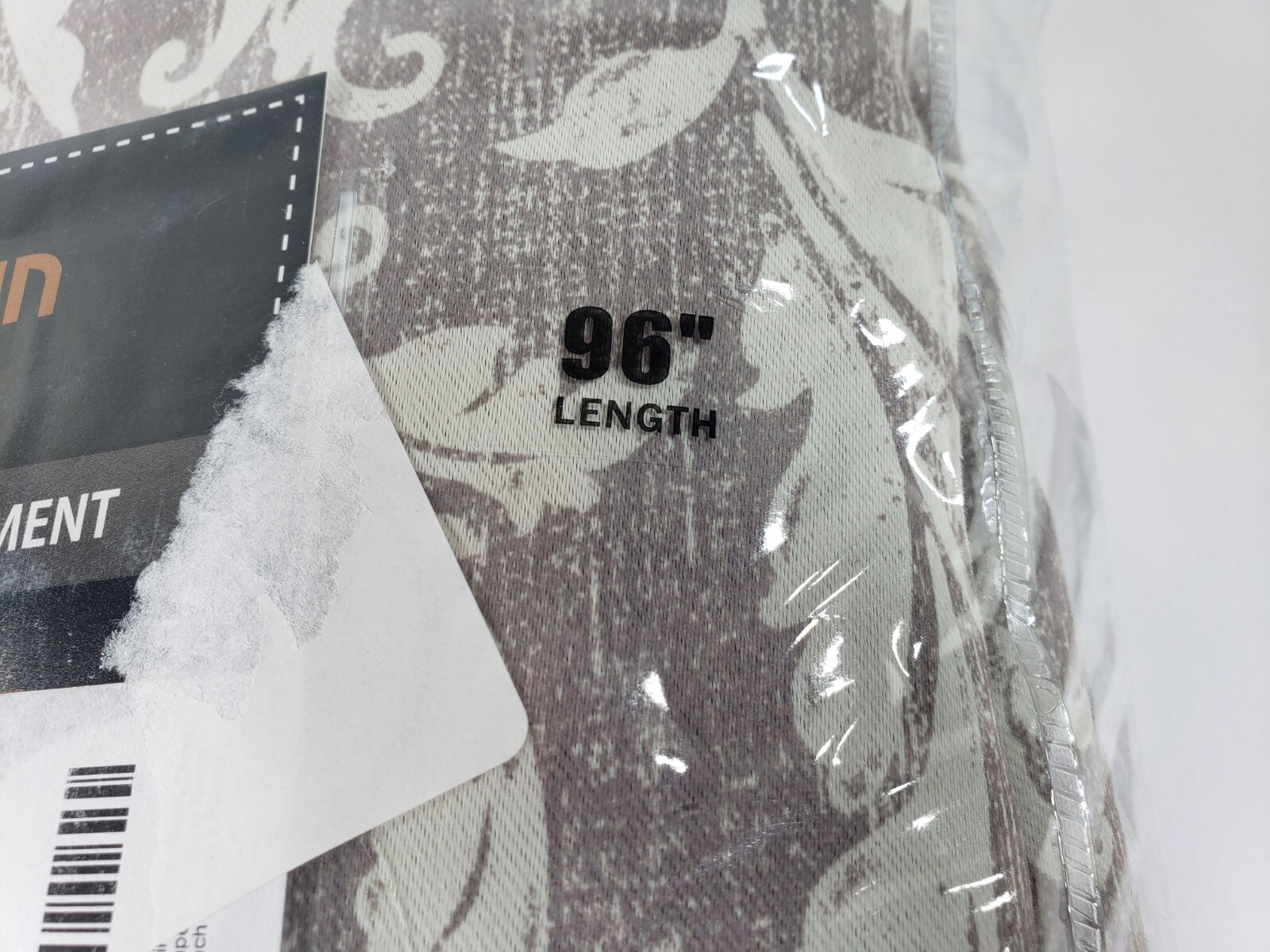 jinchan 100% Blackout Curtains for Bedroom Silver Grey Patterned 52″W X 96″L