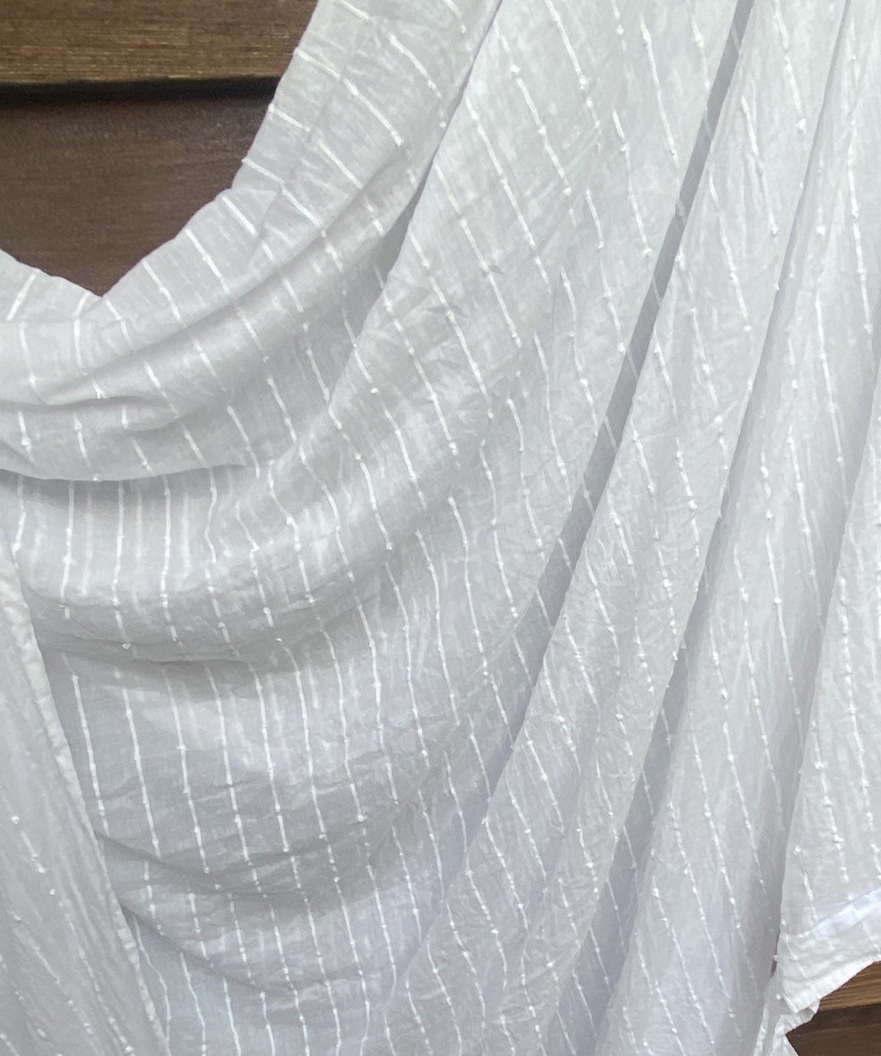 Vtg Ikea Matilda Light Filtering Sheer White Tab Top Curtains Long 55 X 98″ New