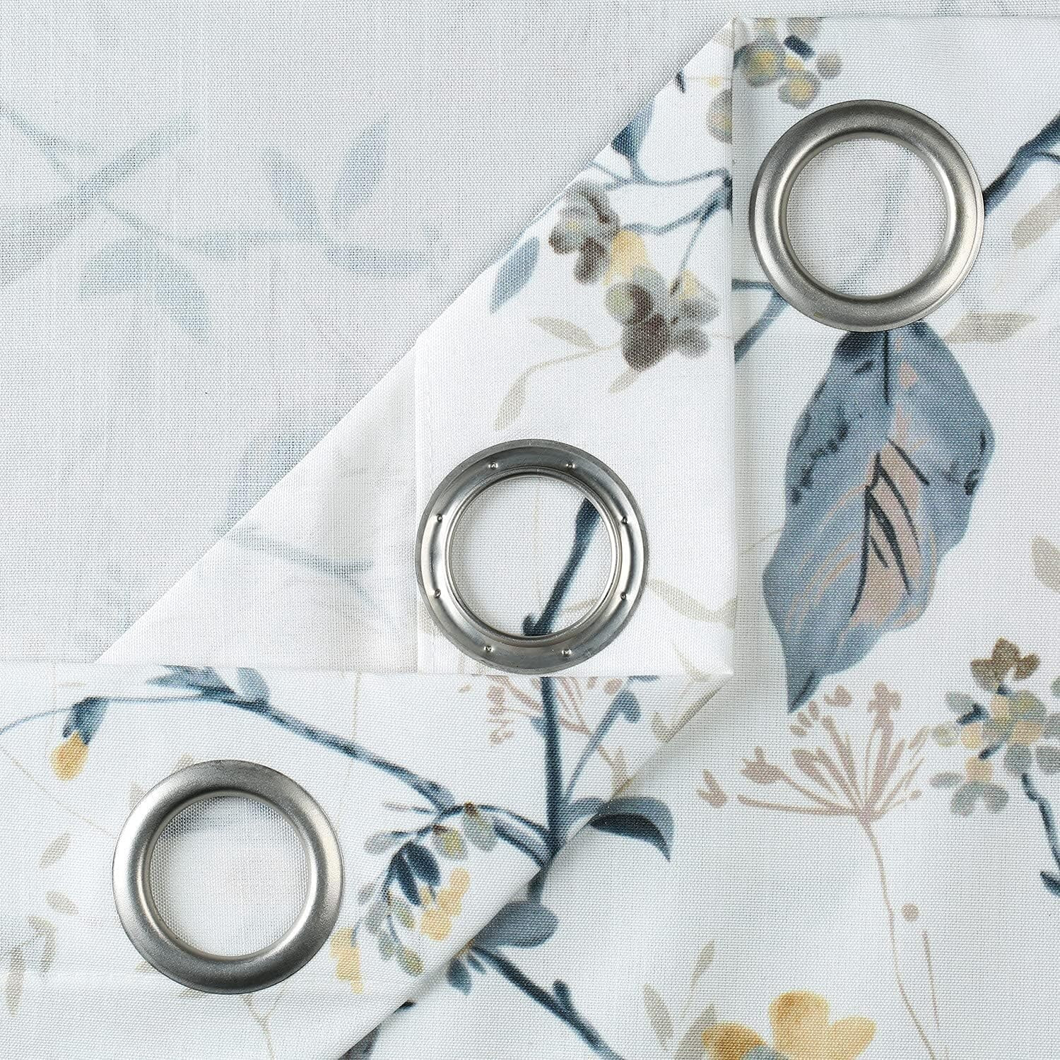 Farmhouse Bird Print Curtains 108″ Long, Grommet Drapes, 2 Panels Set